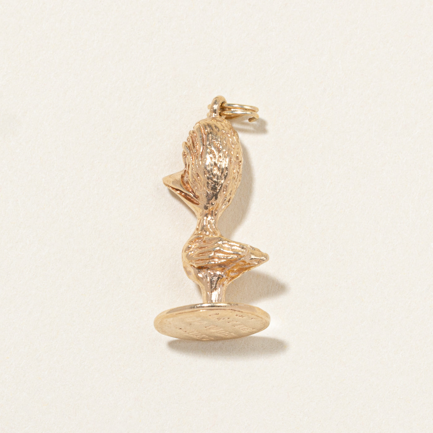 10k Yellow Gold Worry Bird Charm