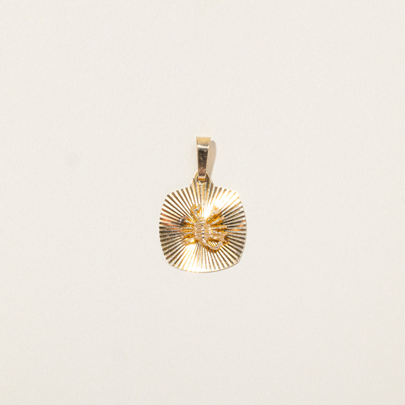 10k Yellow Gold Scorpio Zodiac Pendant