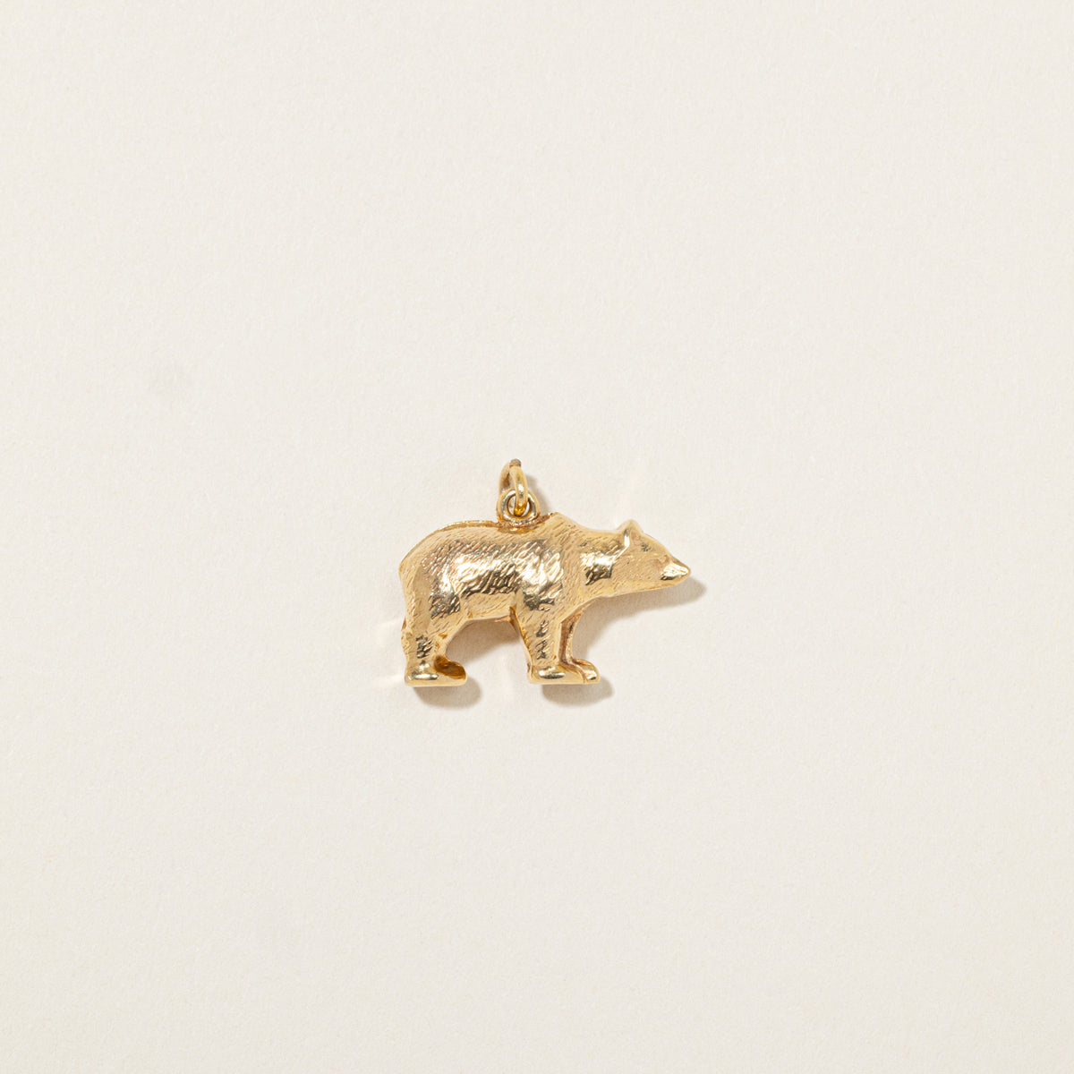 10k Yellow Gold Bear Charm