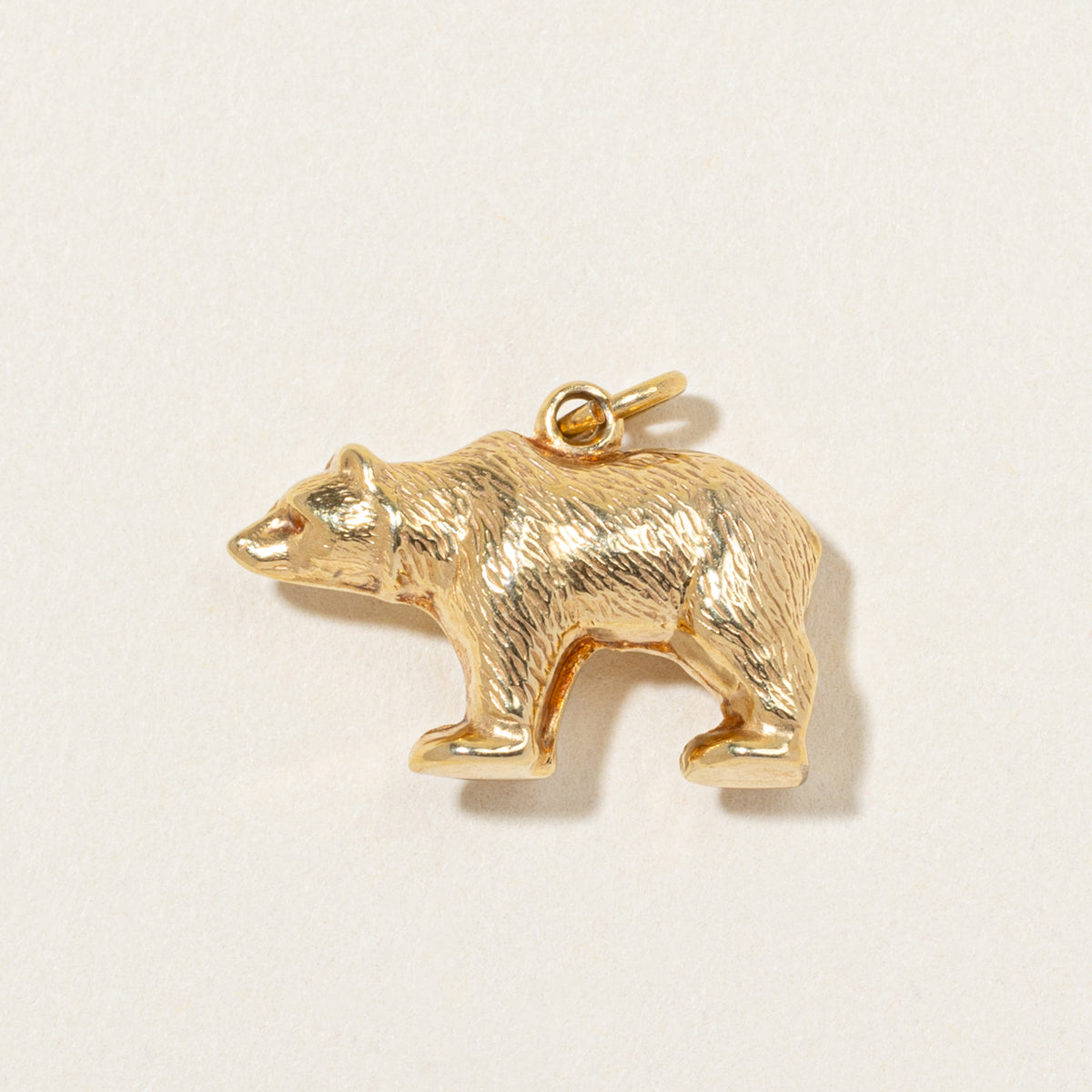 10k Yellow Gold Bear Charm