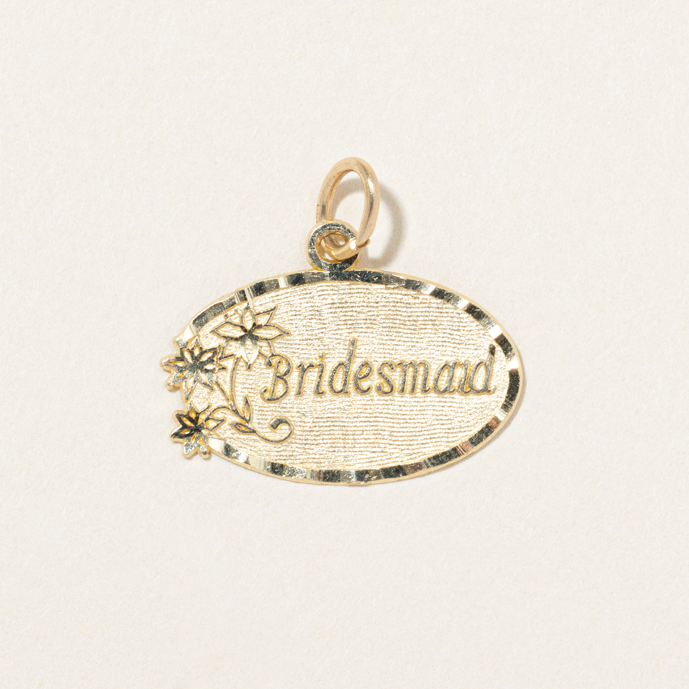 10k Yellow Gold "Bridesmaid" Charm