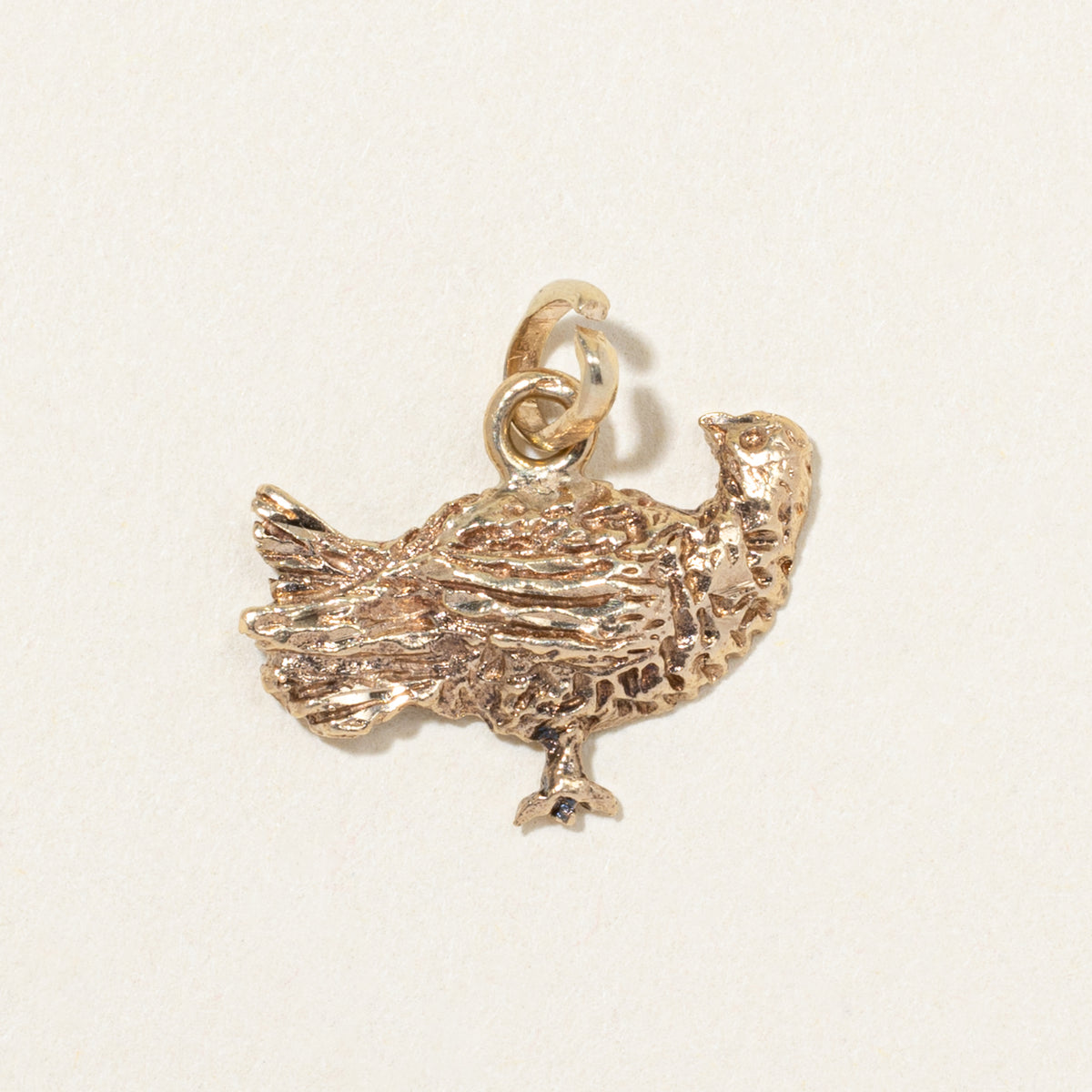 10k Yellow Gold Partridge Charm
