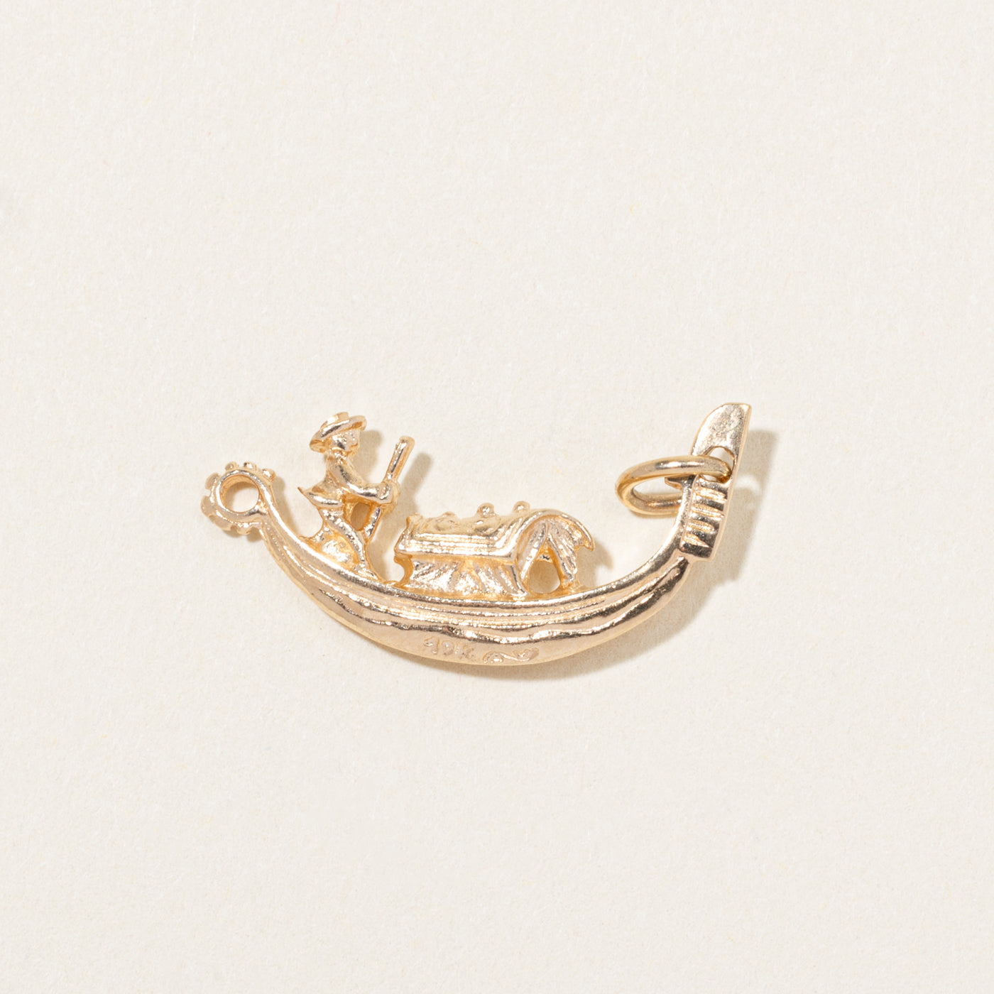 10k Yellow Gold Gondola Charm