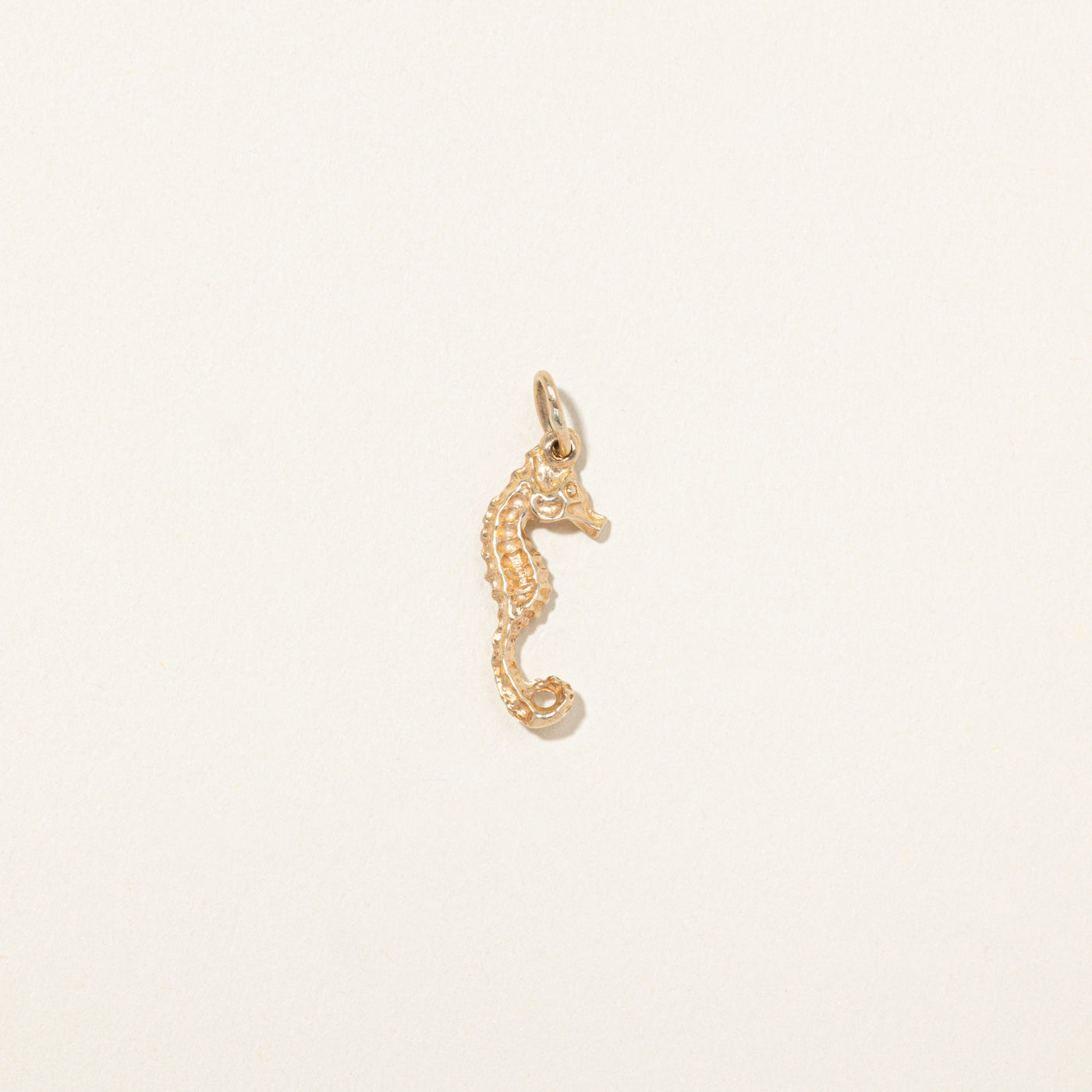 10k Yellow Gold Seahorse Charm