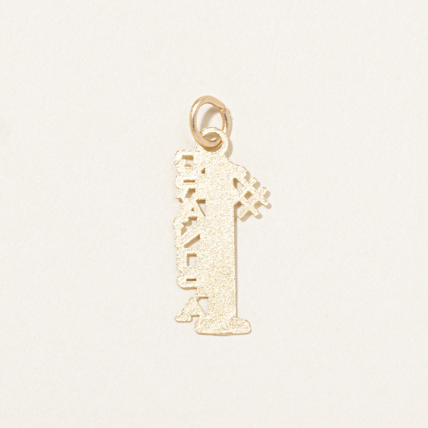 Breloque « Grand-père n° 1 » en or jaune 10 carats
