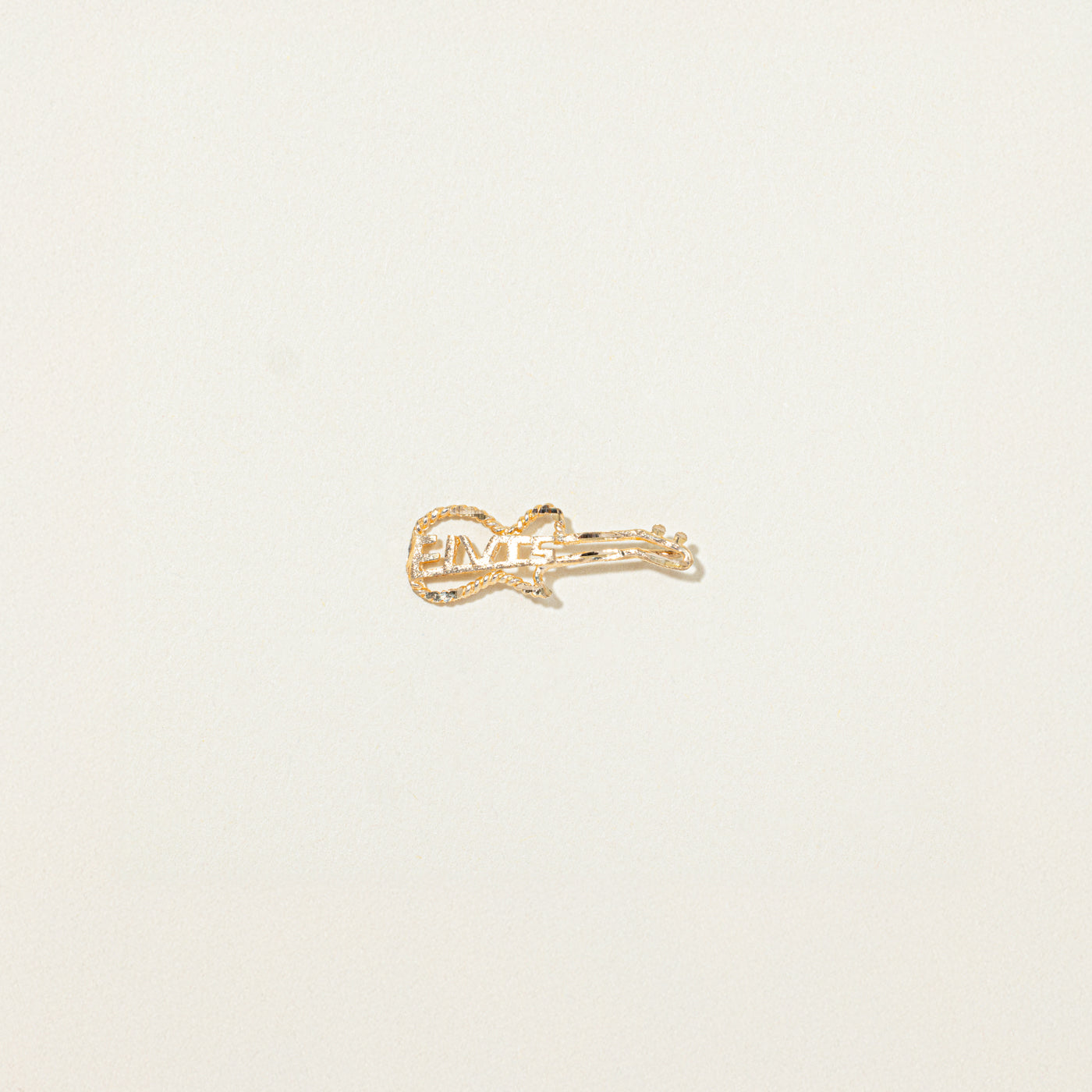 10k Yellow Gold "Elvis" Guitar Charm