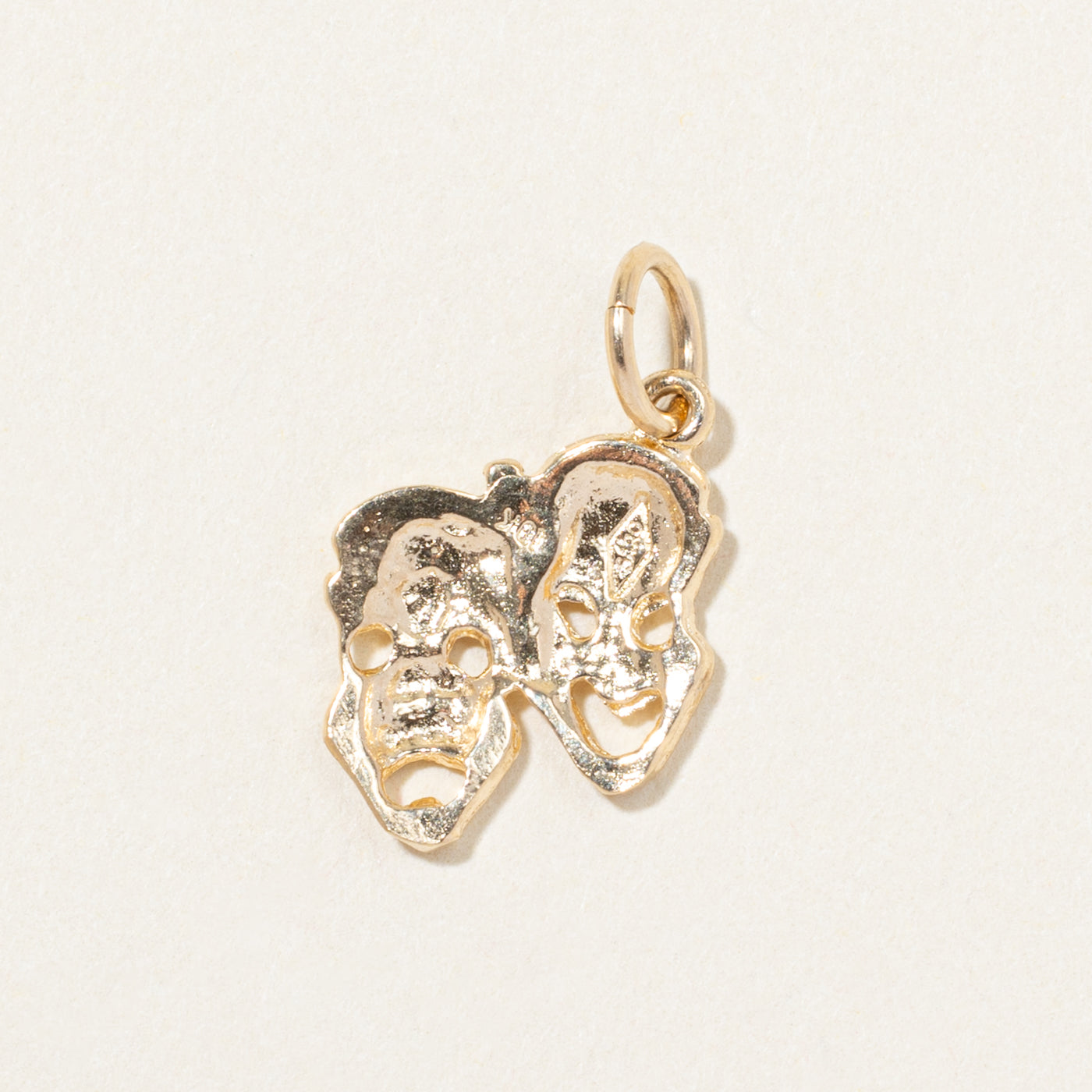 10k Yellow Gold Comedy & Tragedy Masks Charm