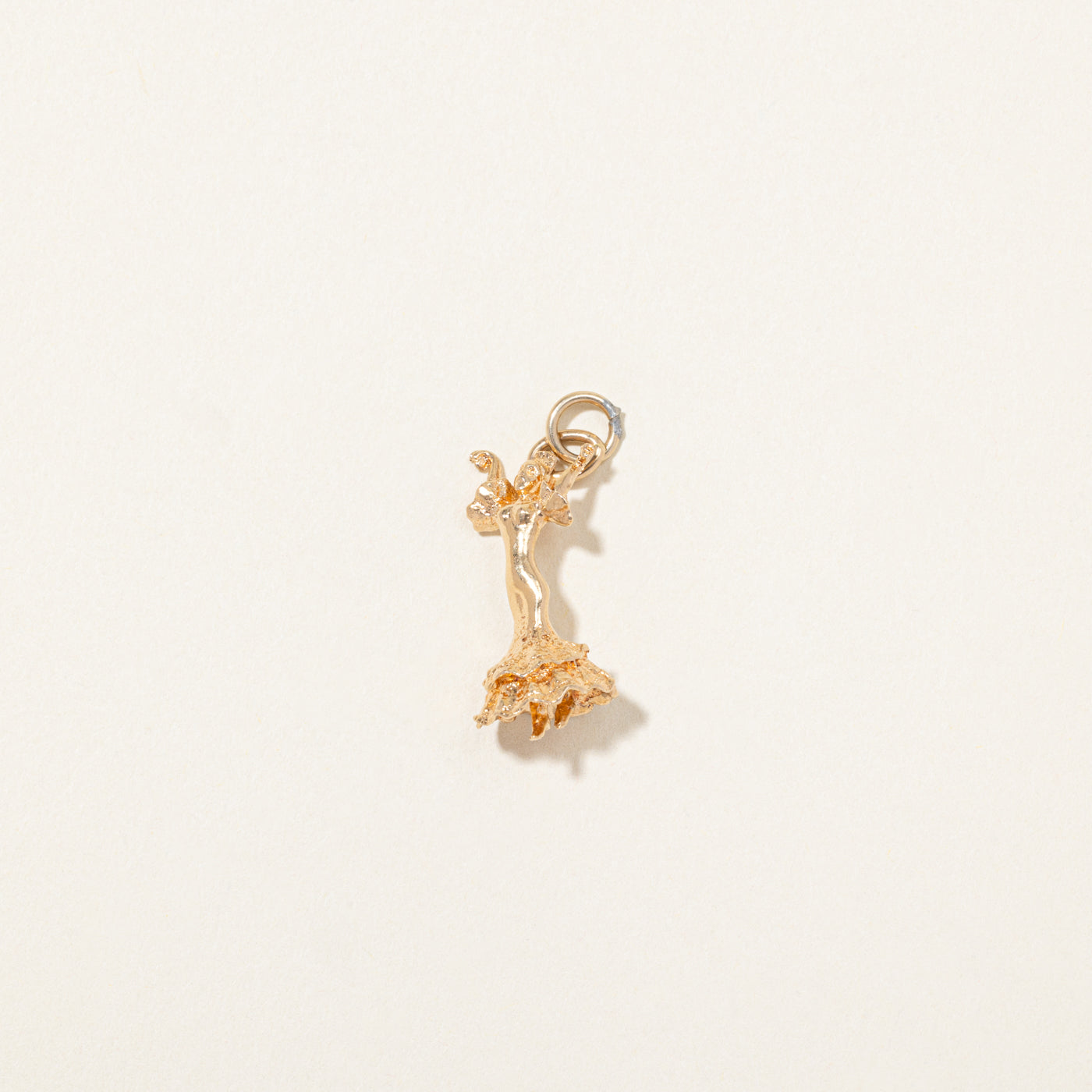 14k Yellow Gold Flamenco Dancer Charm