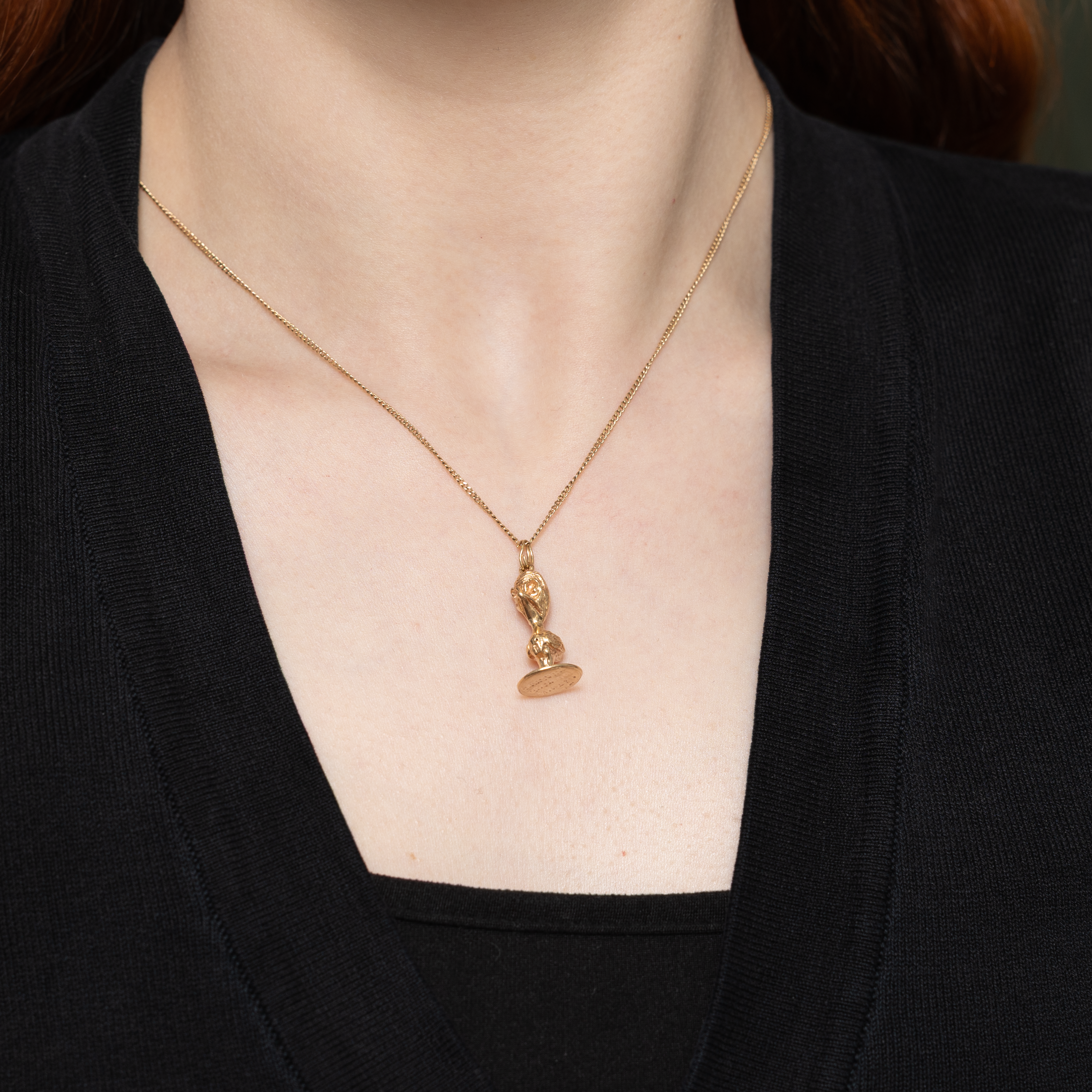 10k Yellow Gold Worry Bird Charm