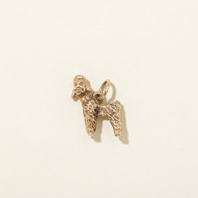 10k Yellow Gold Poodle Charm