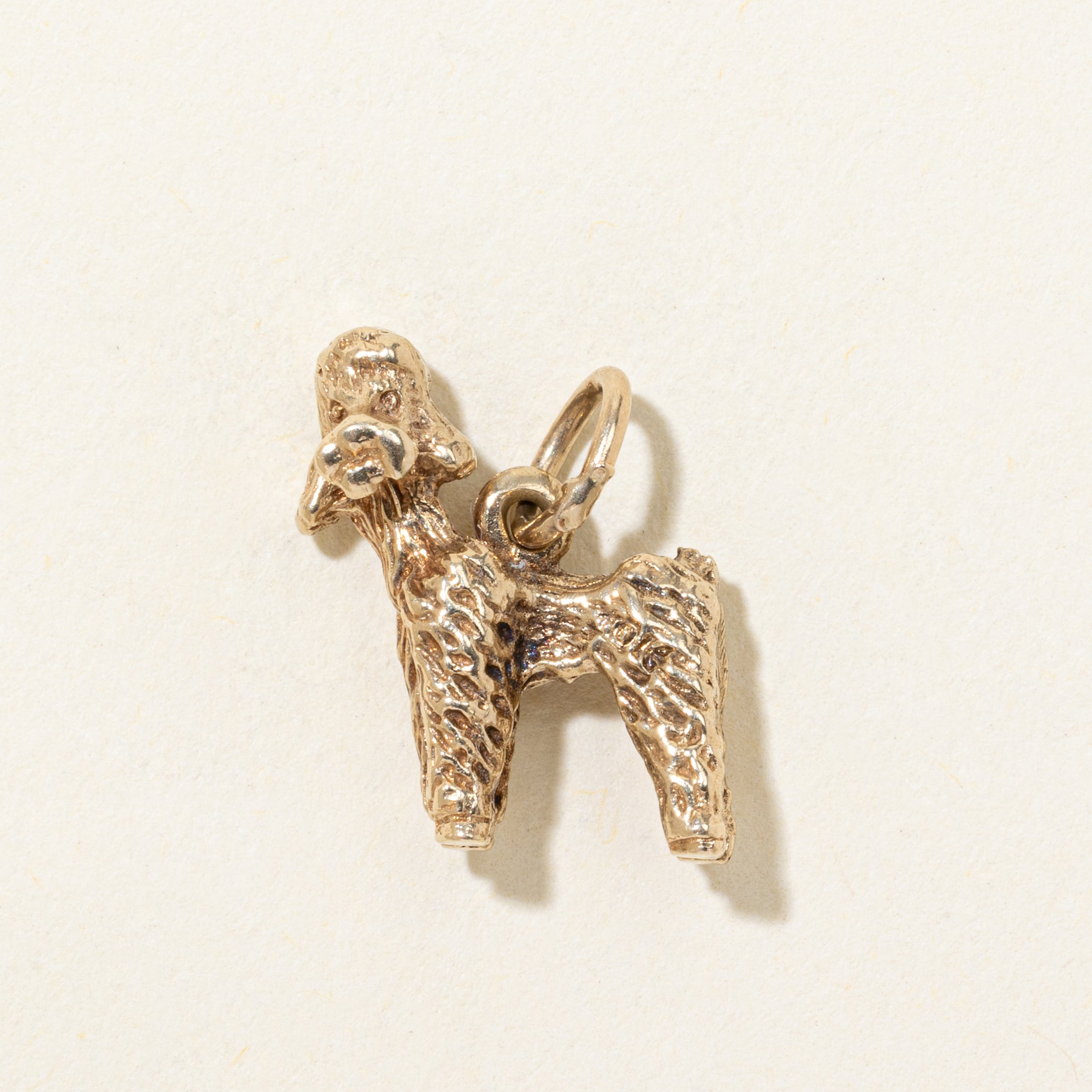 10k Yellow Gold Poodle Charm