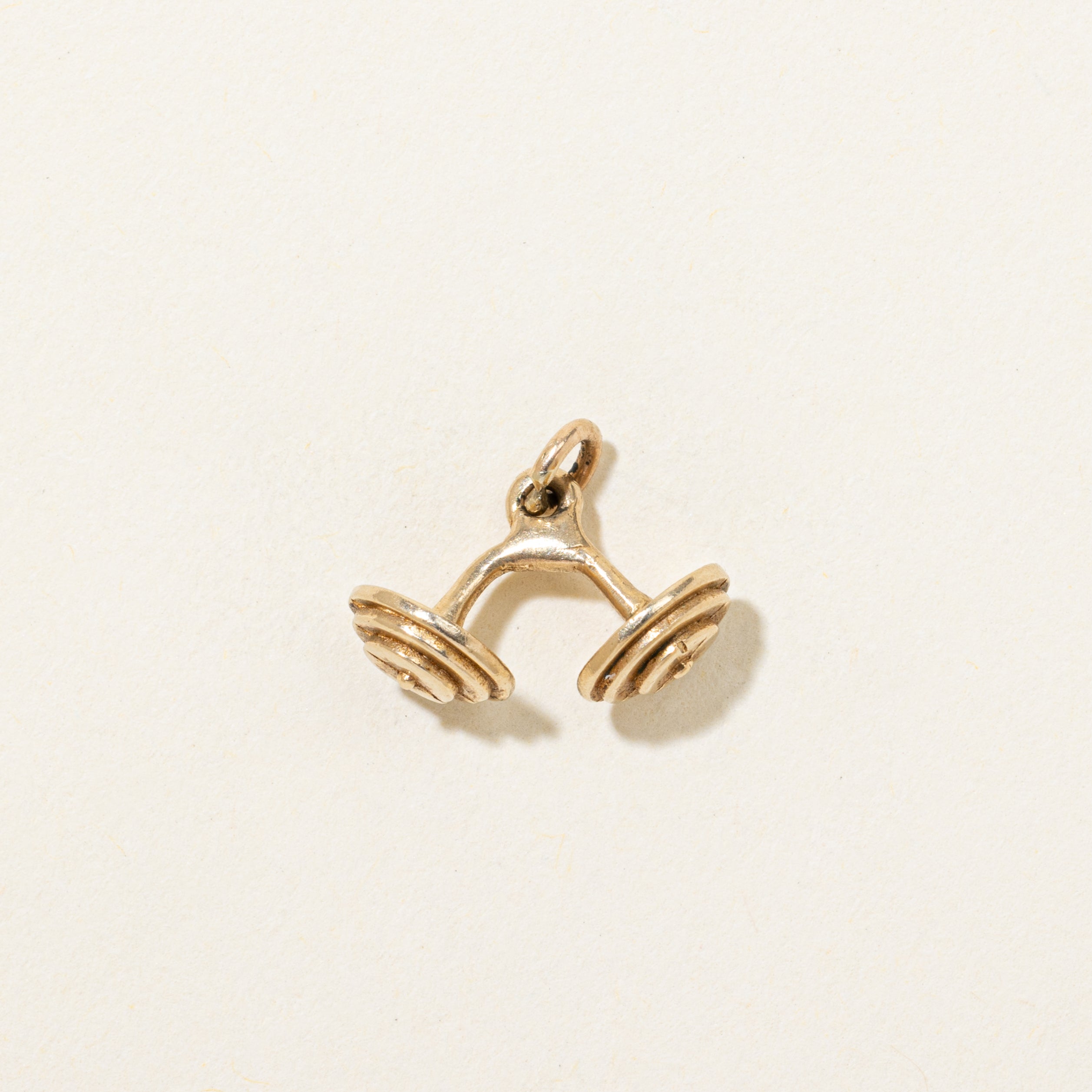 10k Yellow Gold Bent Dumbell Charm