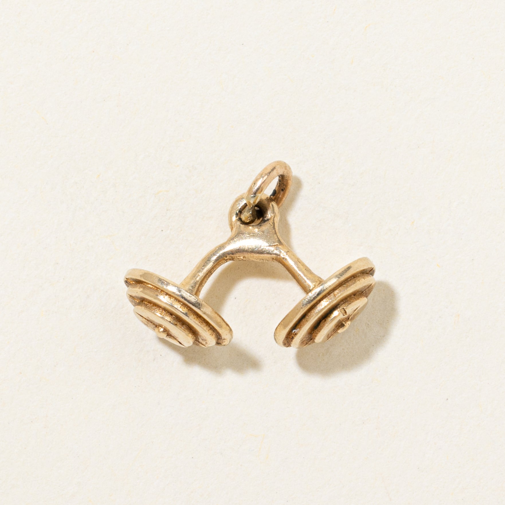 10k Yellow Gold Bent Dumbell Charm