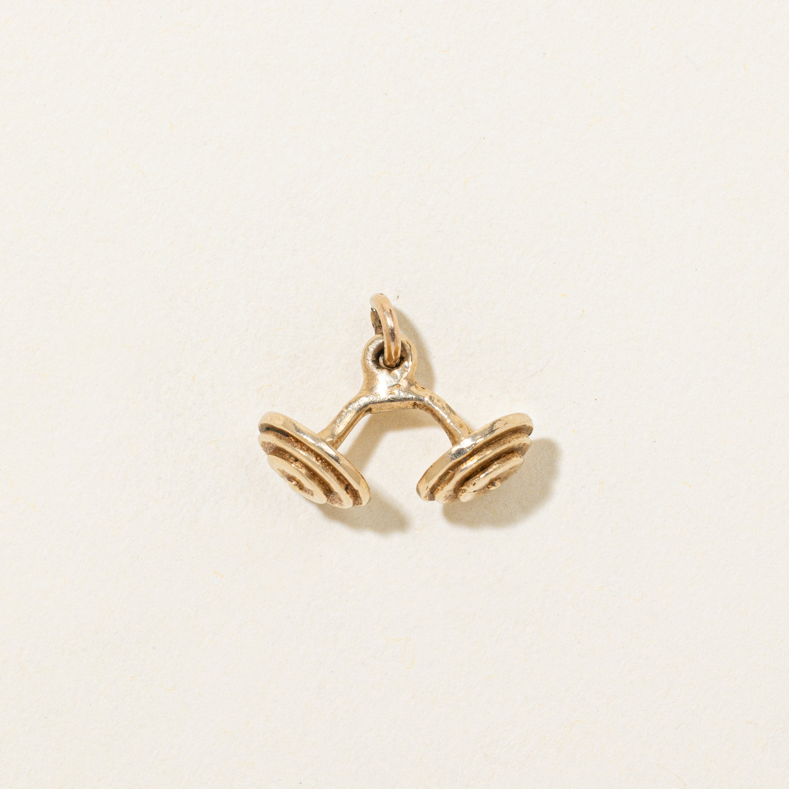 10k Yellow Gold Bent Dumbell Charm