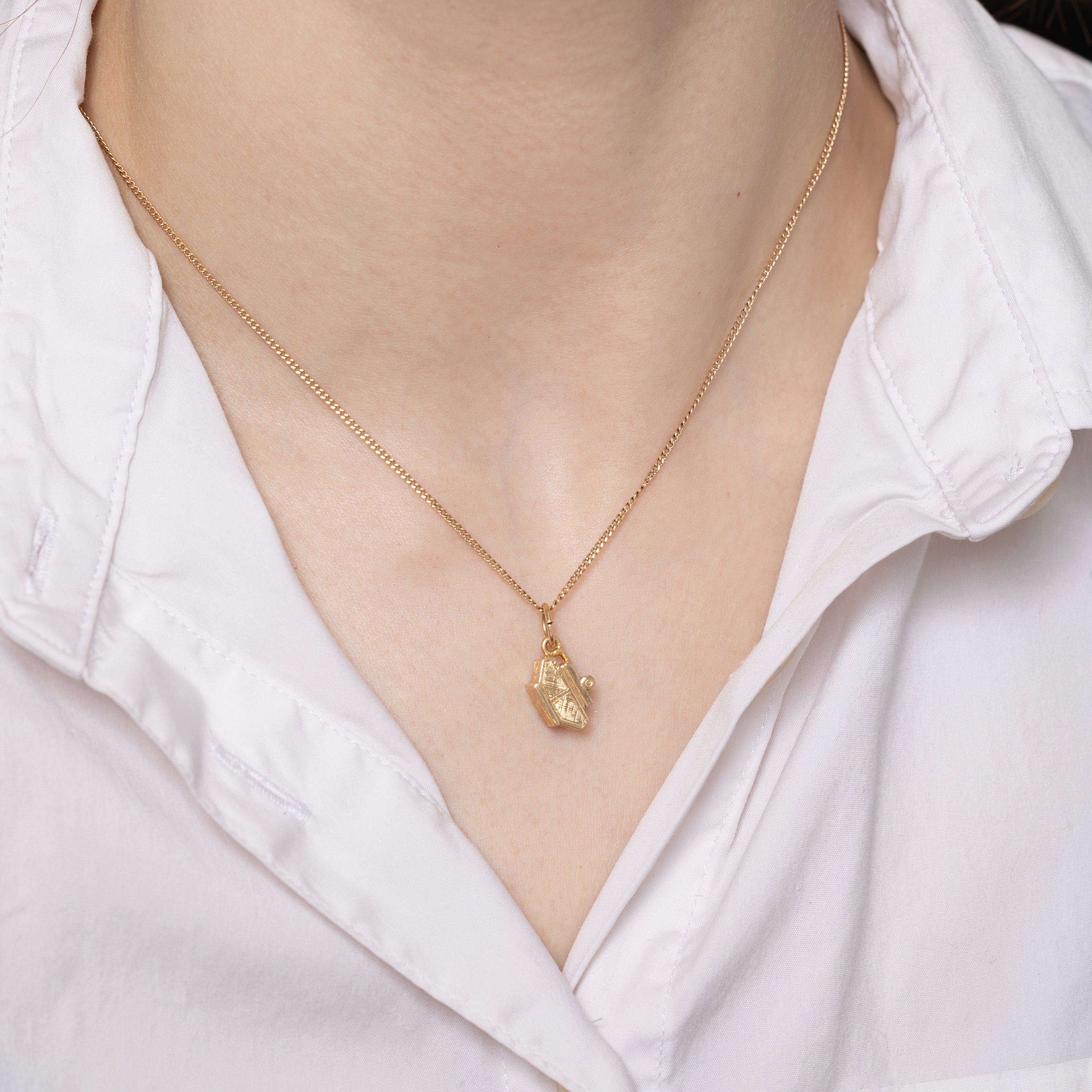 10k Yellow Gold Camping Trailer Charm
