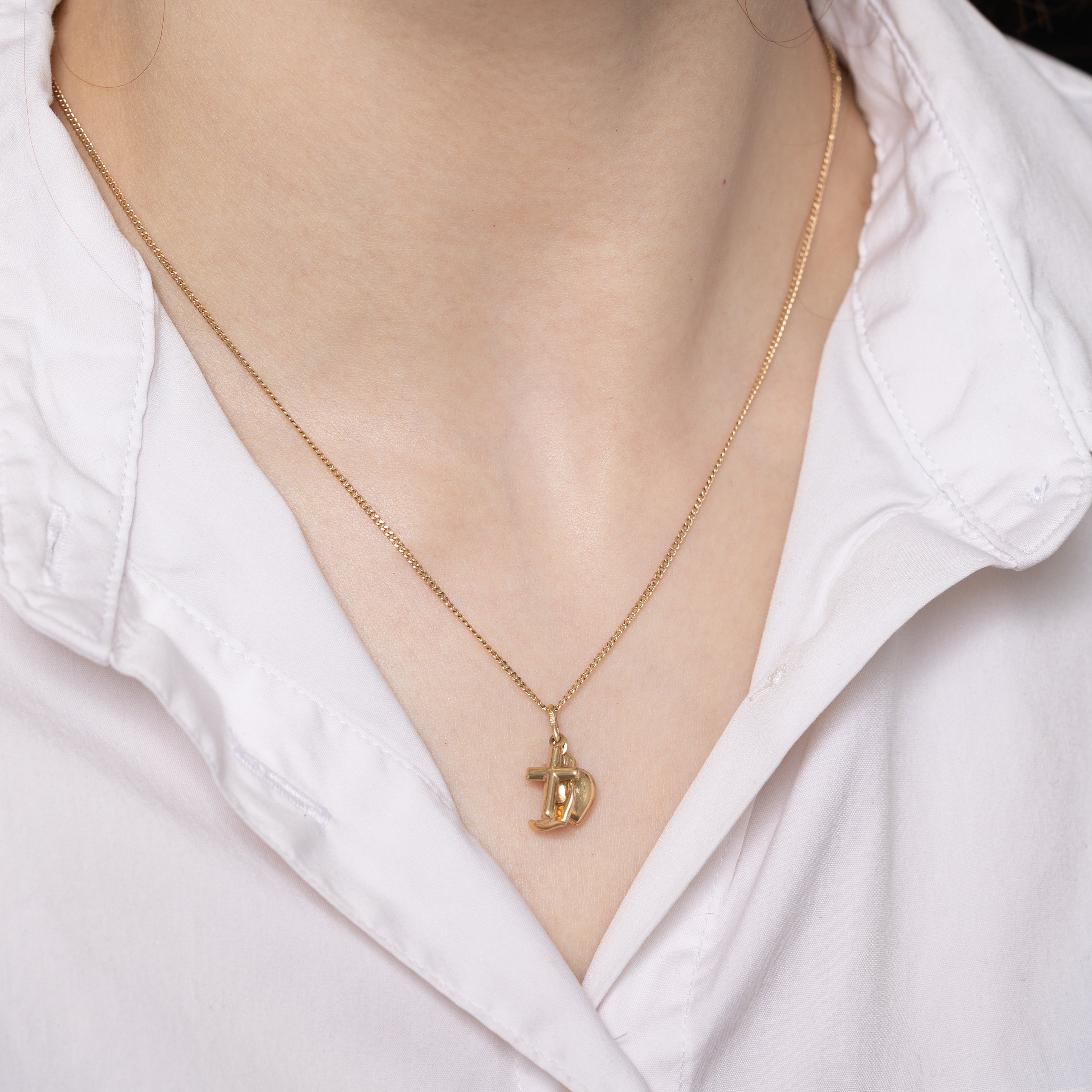 10k Yellow Gold Faith Hope & Charity Charm