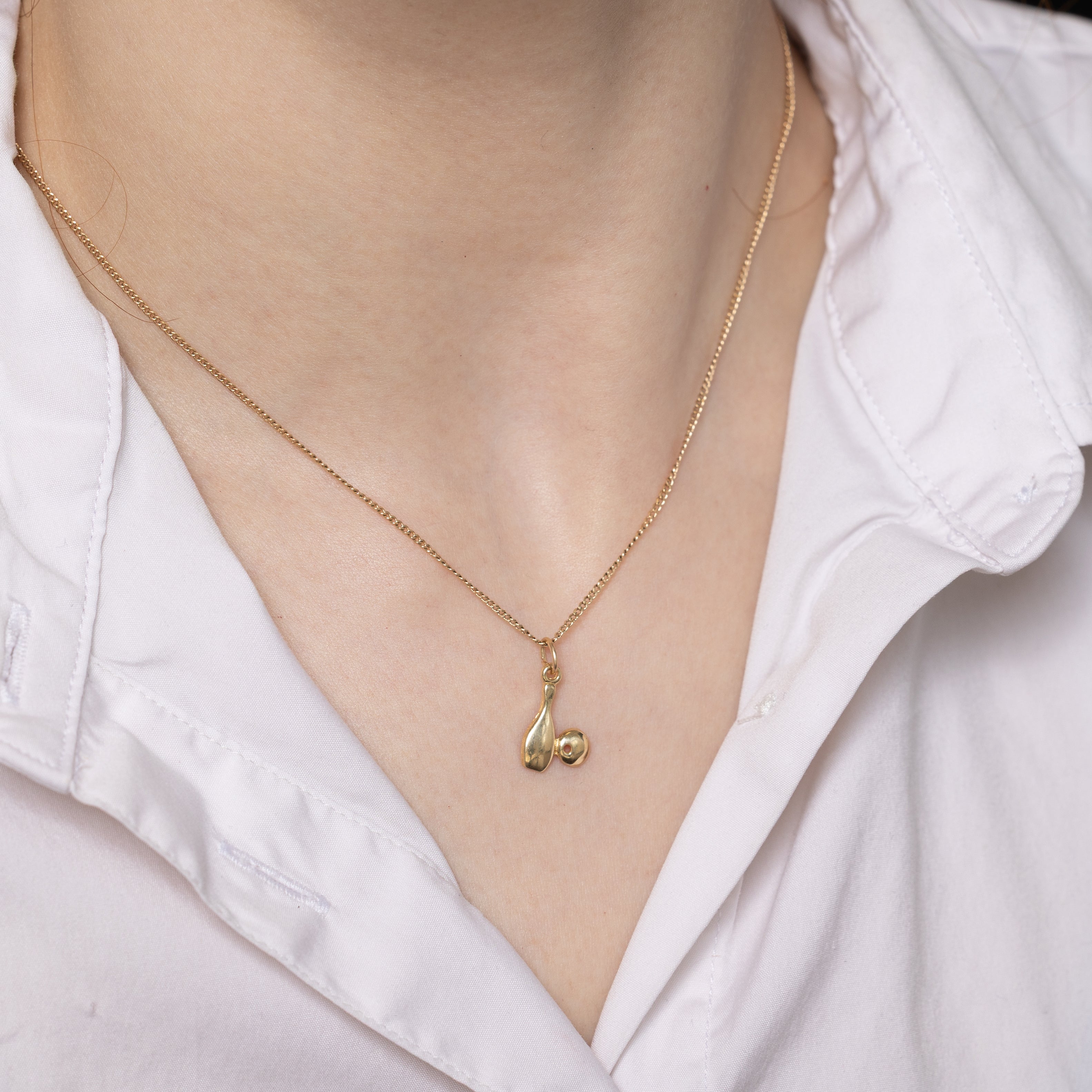 10k Yellow Gold Bowling Charm