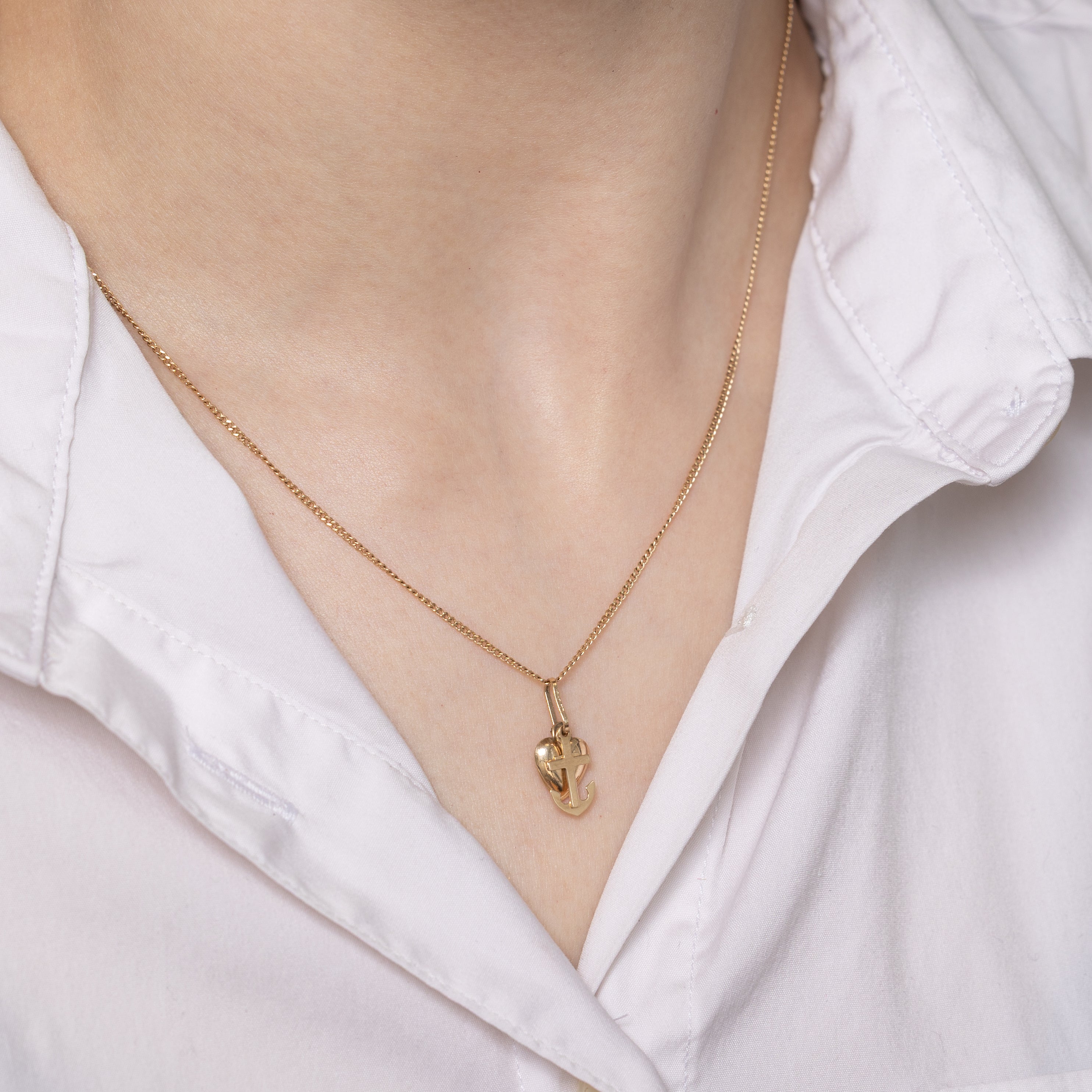 10k Yellow Gold Faith Hope & Charity Charm