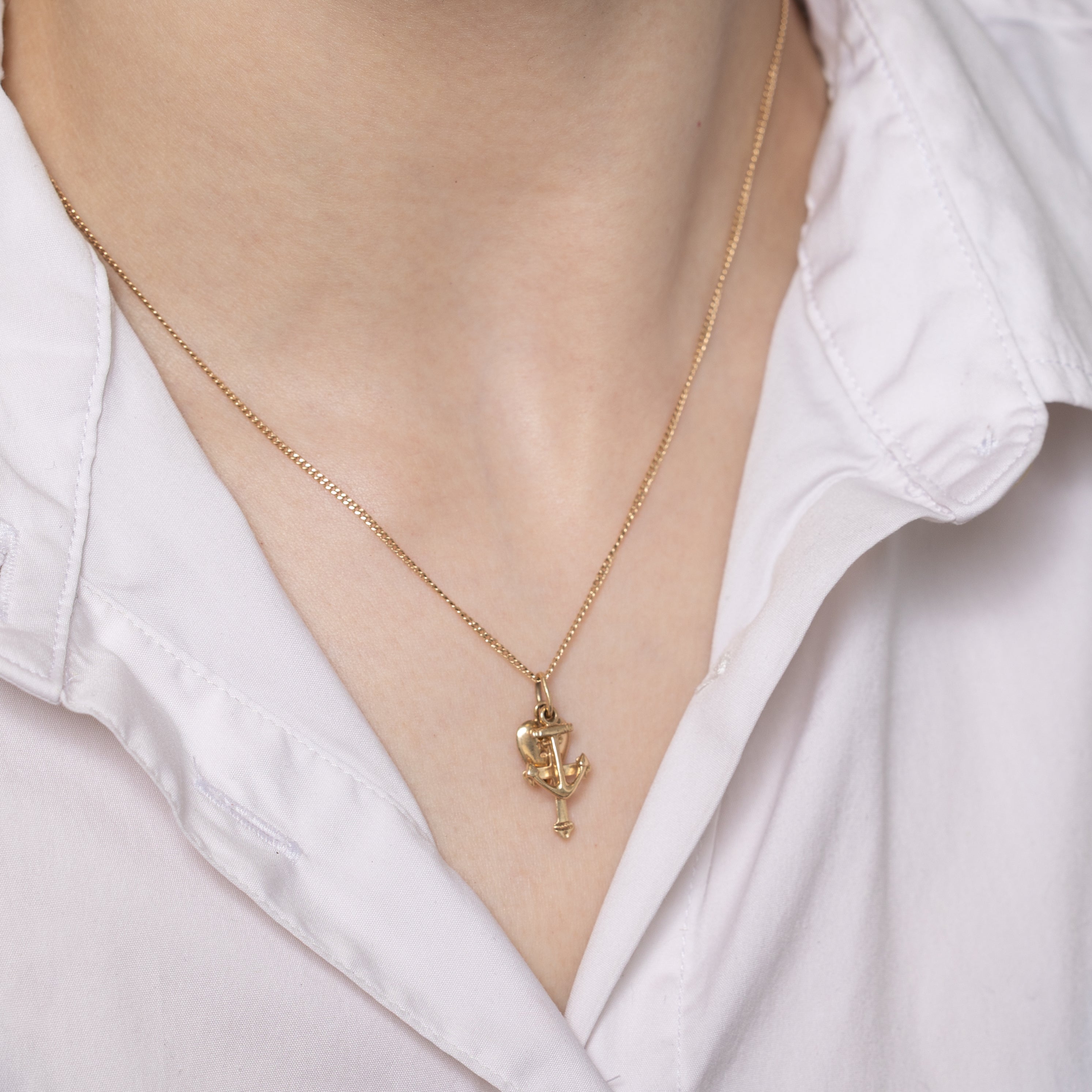 10k Yellow Gold Faith Hope & Charity Charm