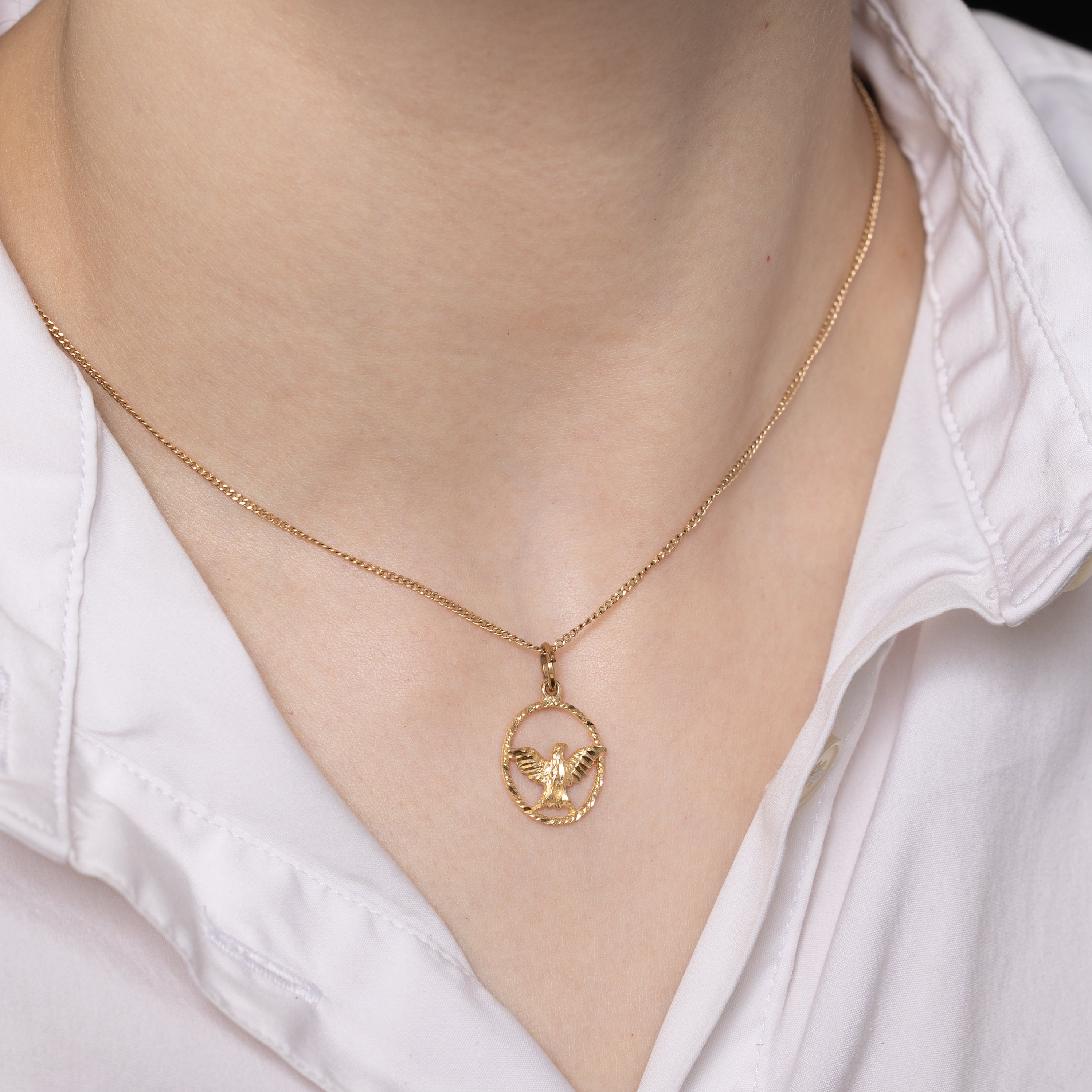 10k Yellow Gold Eagle Charm