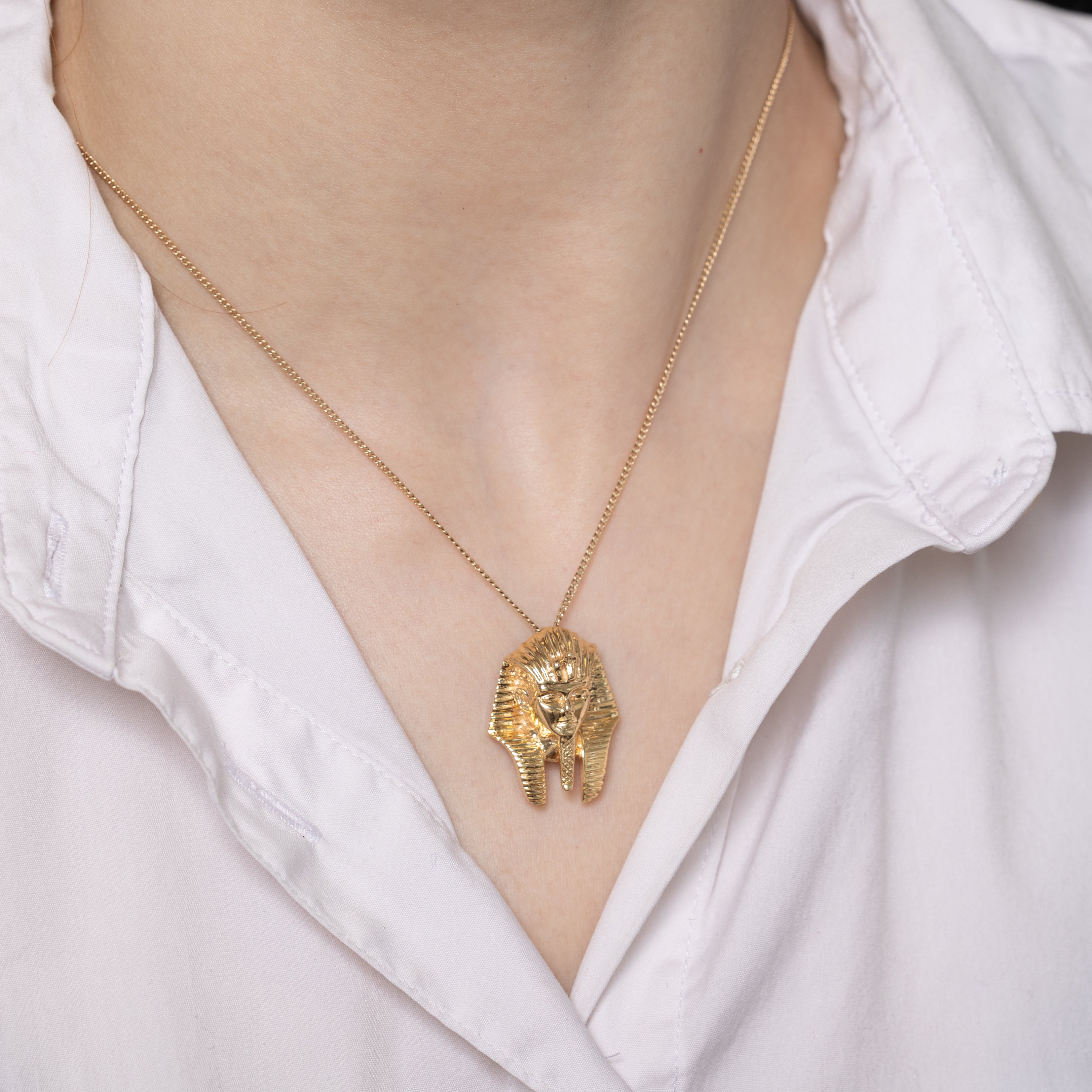 14k Yellow Gold Pharaoh Pendant