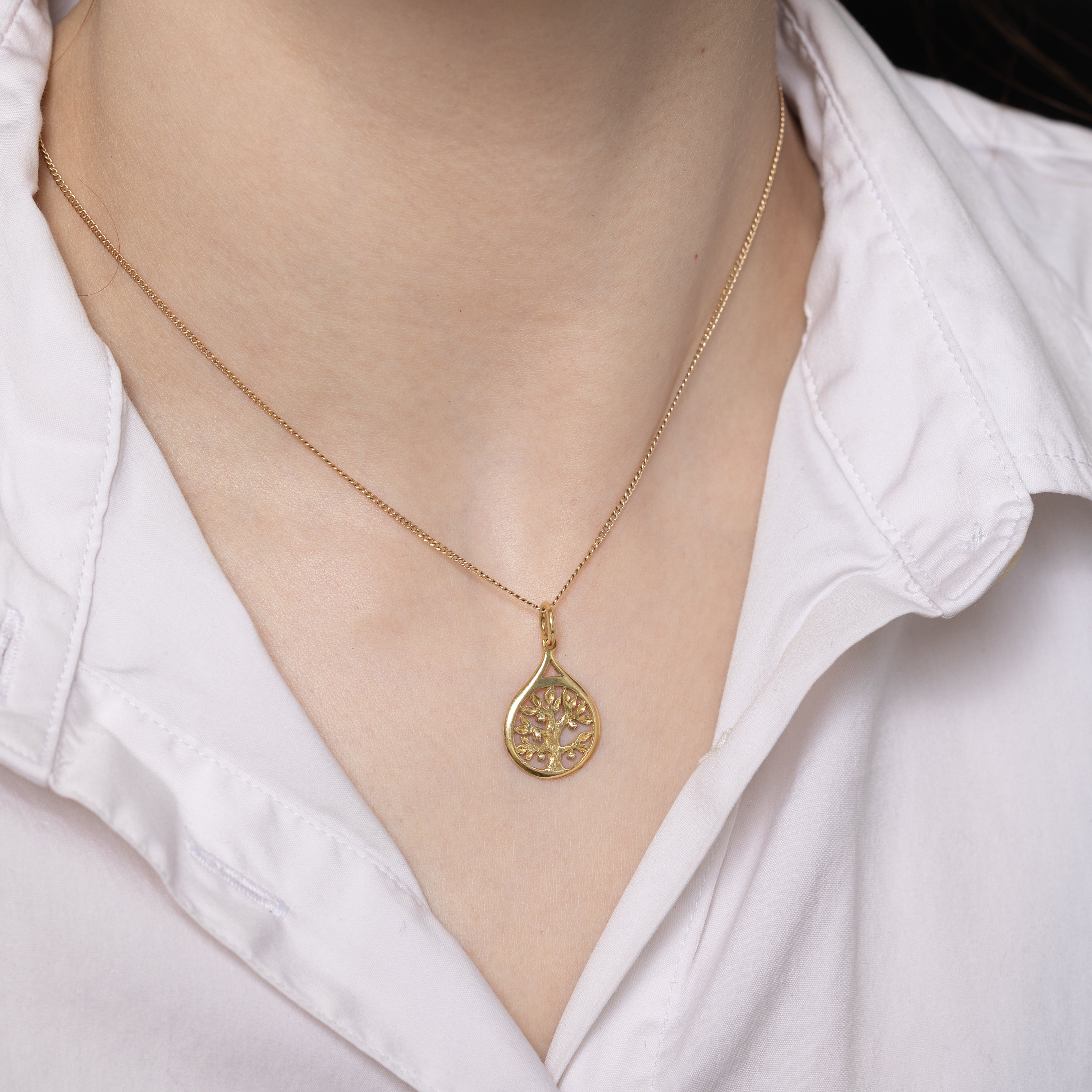 14k Yellow Gold Tree of Life Charm