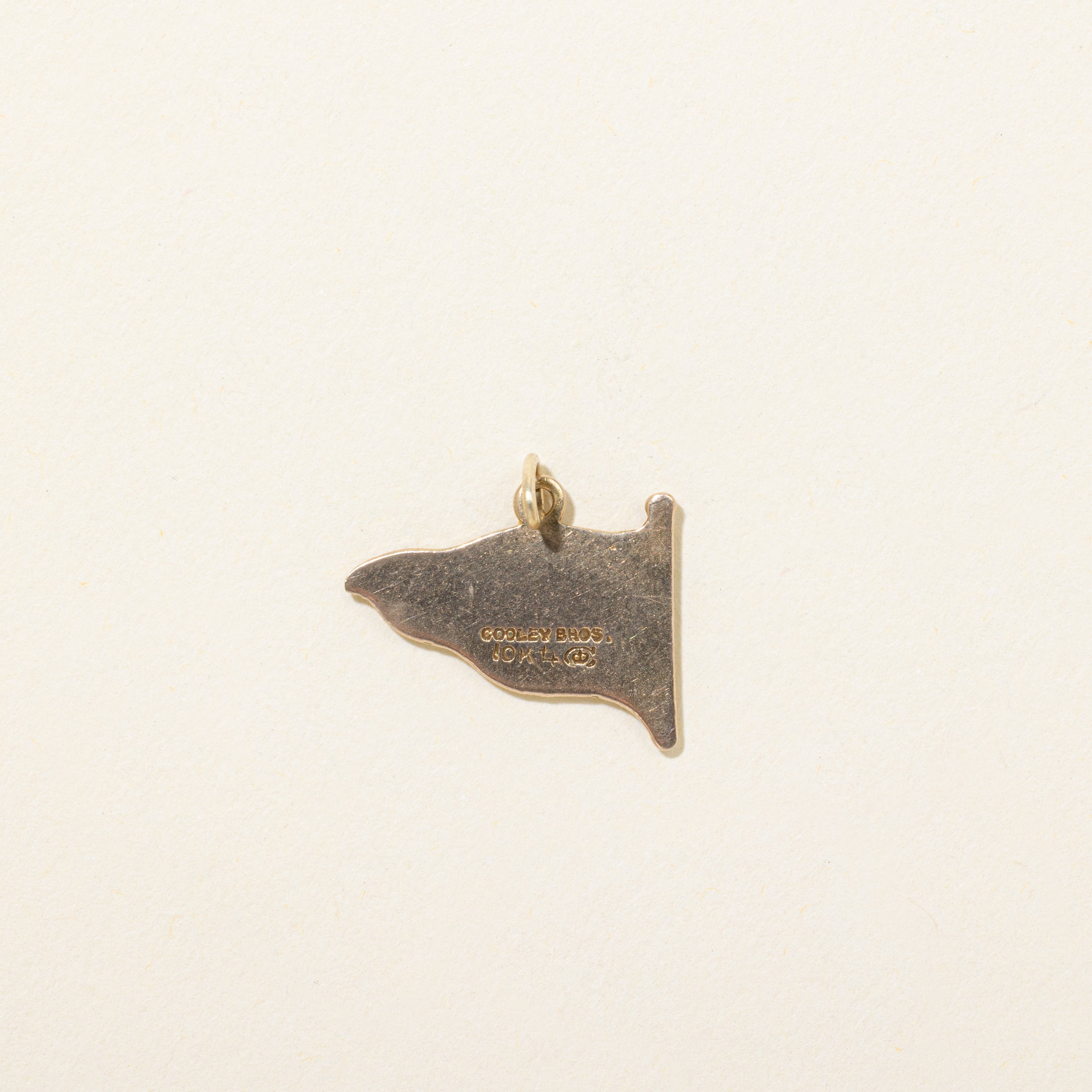 Vintage Canadian 10k Royal Nova Scotia Yacht Squadron Flag Charm