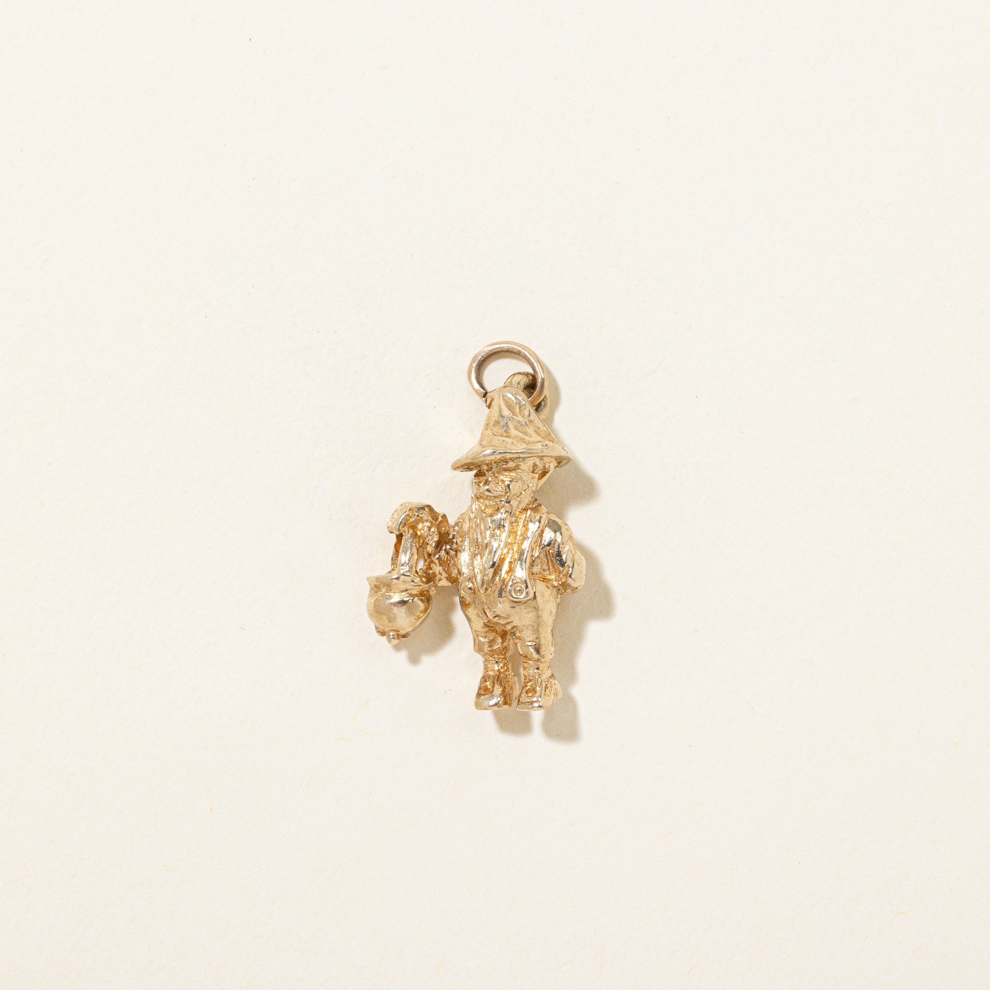 18k Yellow Gold Leprechaun Charm
