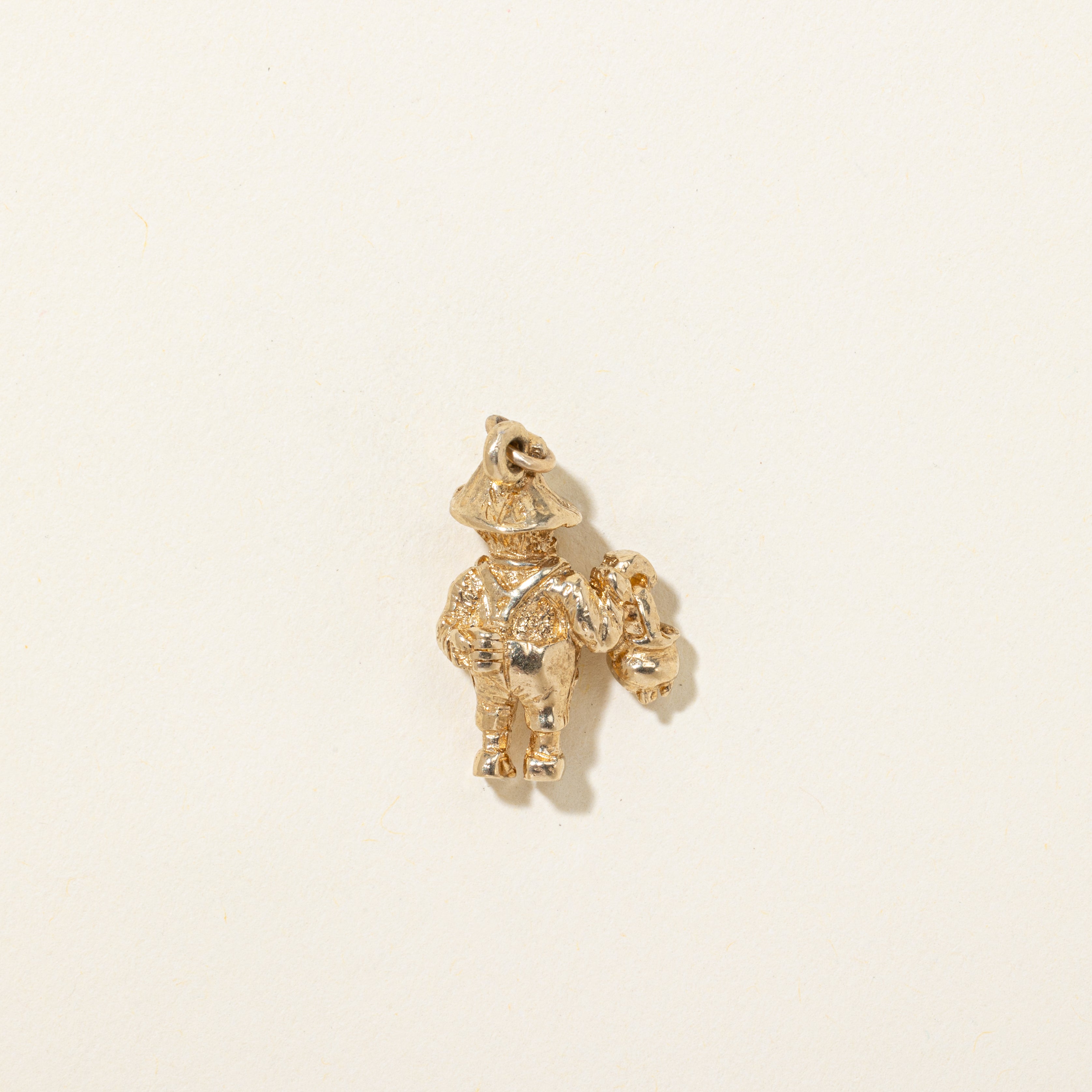 18k Yellow Gold Leprechaun Charm