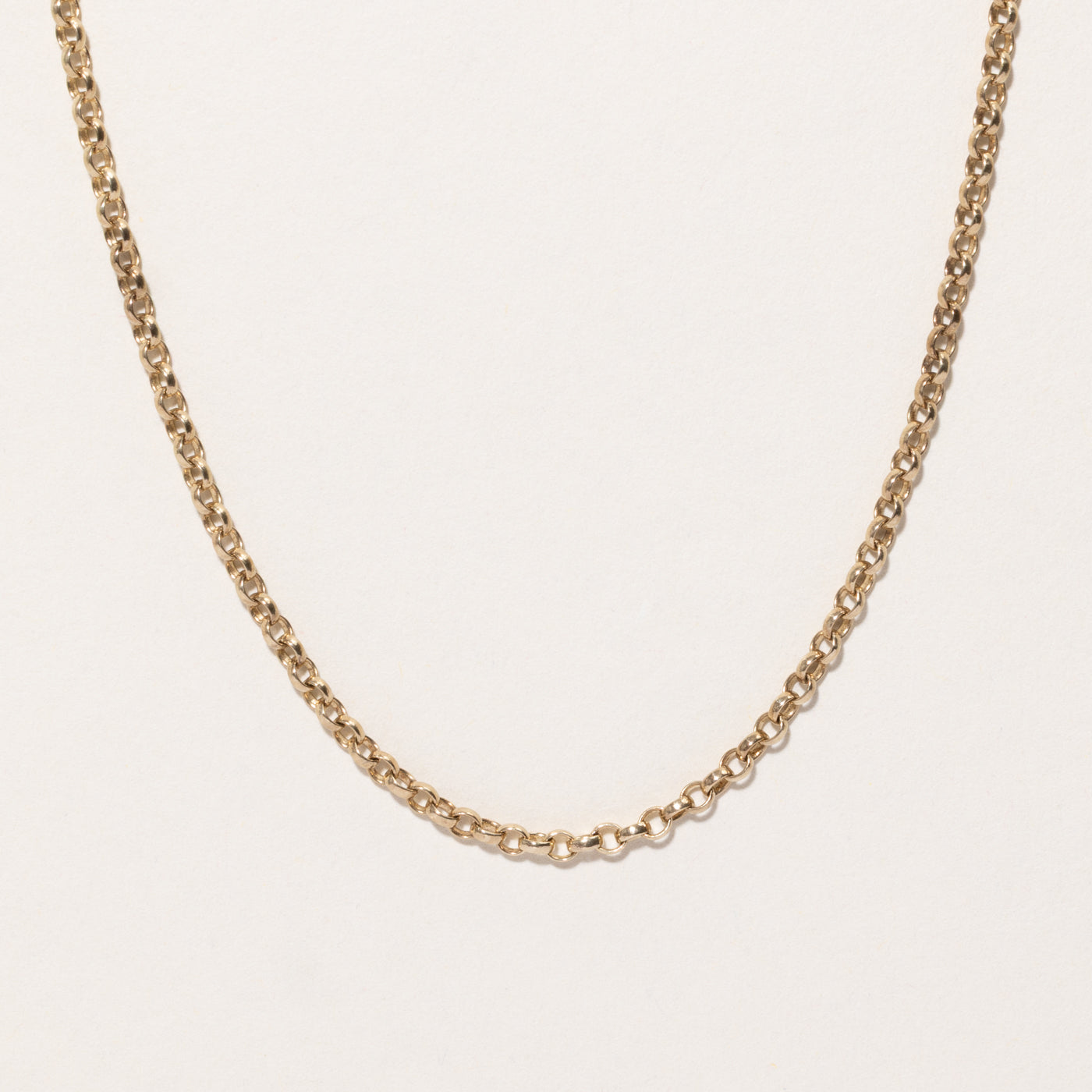9k Yellow Gold Rolo Chain | 16"