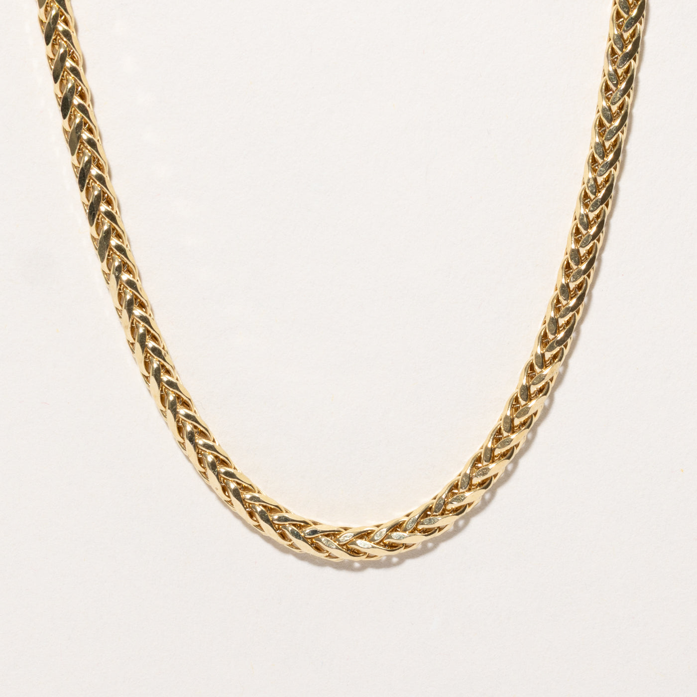 10k Yellow Gold Foxtail Chain | 22.25"