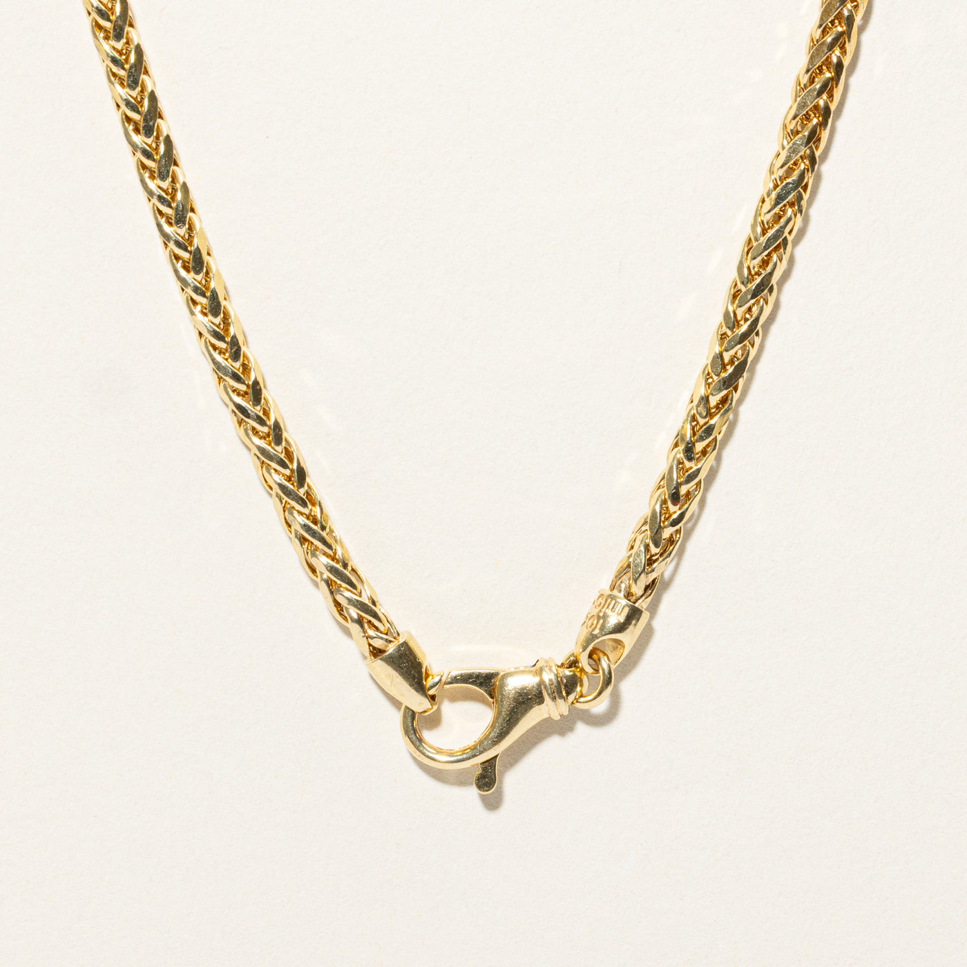 10k Yellow Gold Foxtail Chain | 22.25"