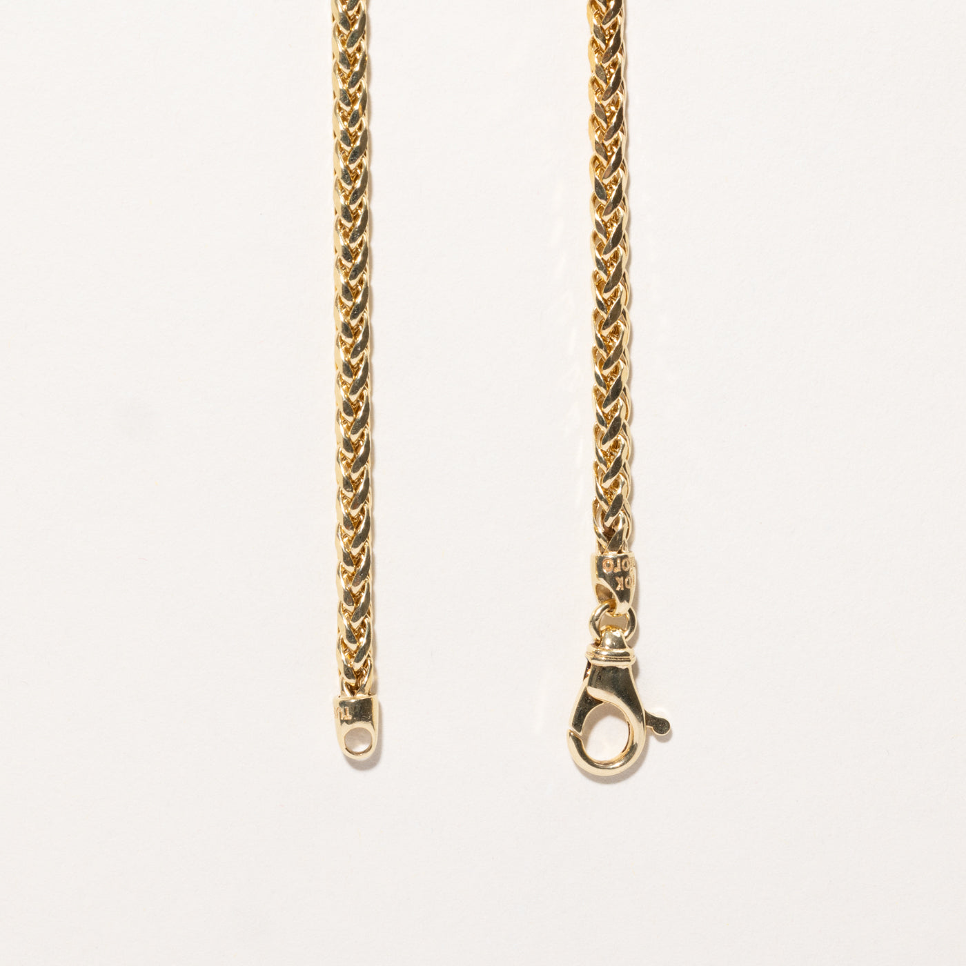 10k Yellow Gold Foxtail Chain | 22.25"