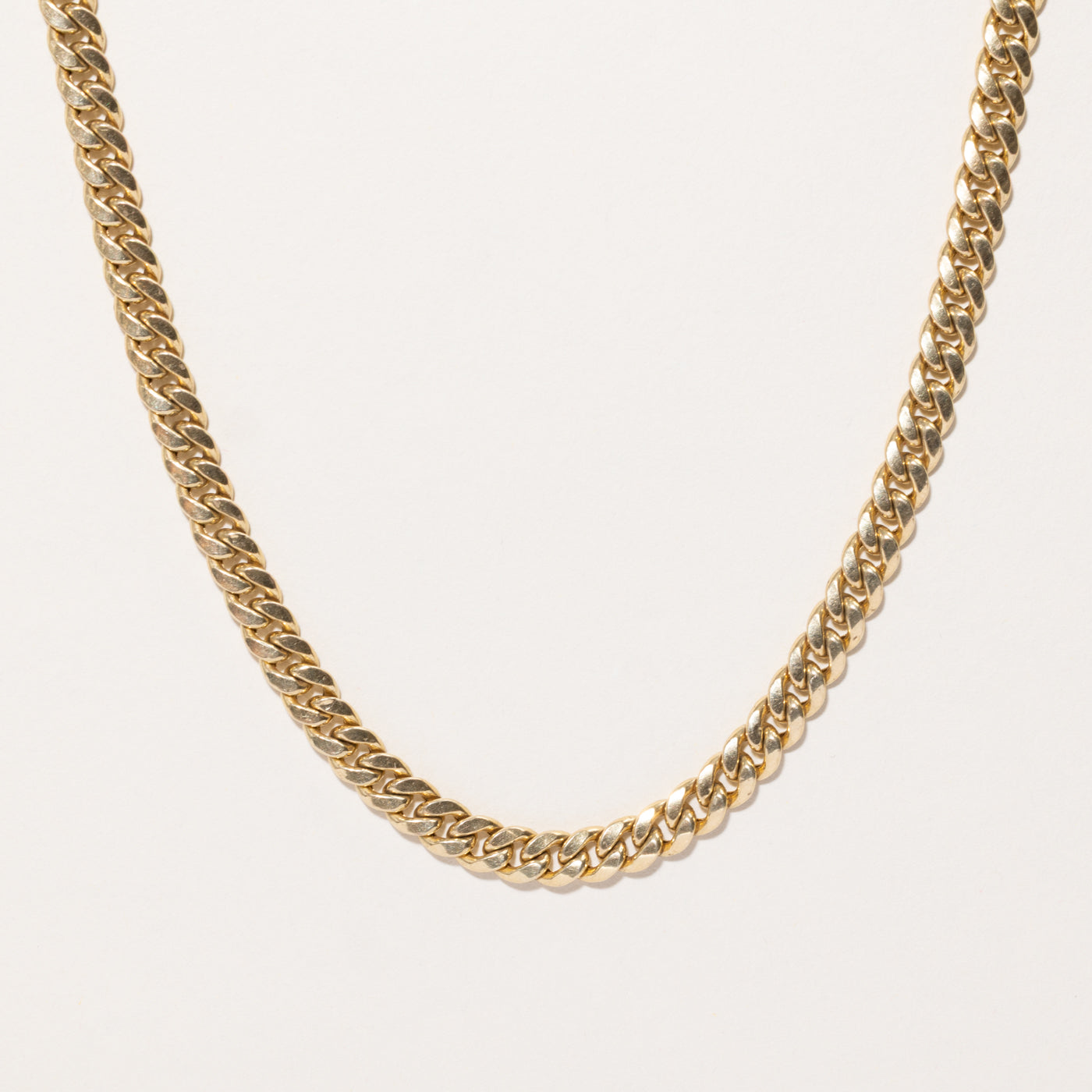 10k Yellow Gold Curb Link Chain | 24.75"