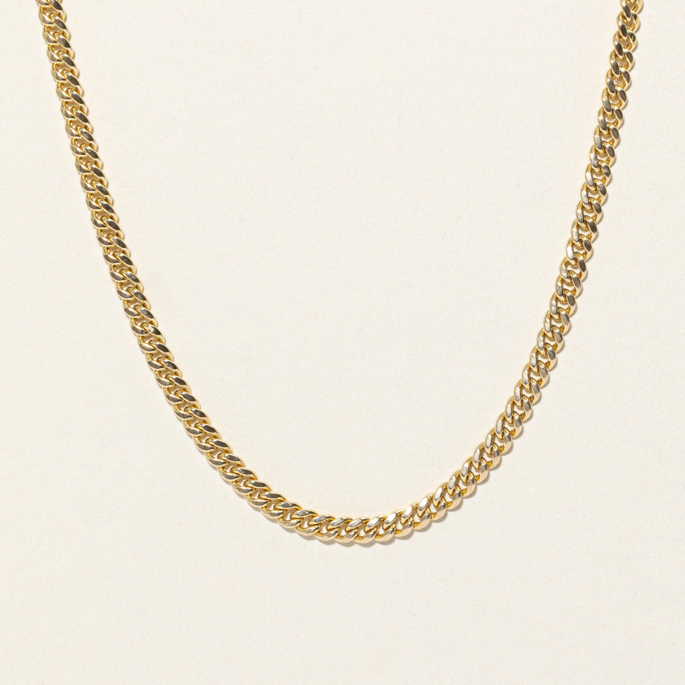 10k Yellow Gold Curb Link Chain | 24.75"