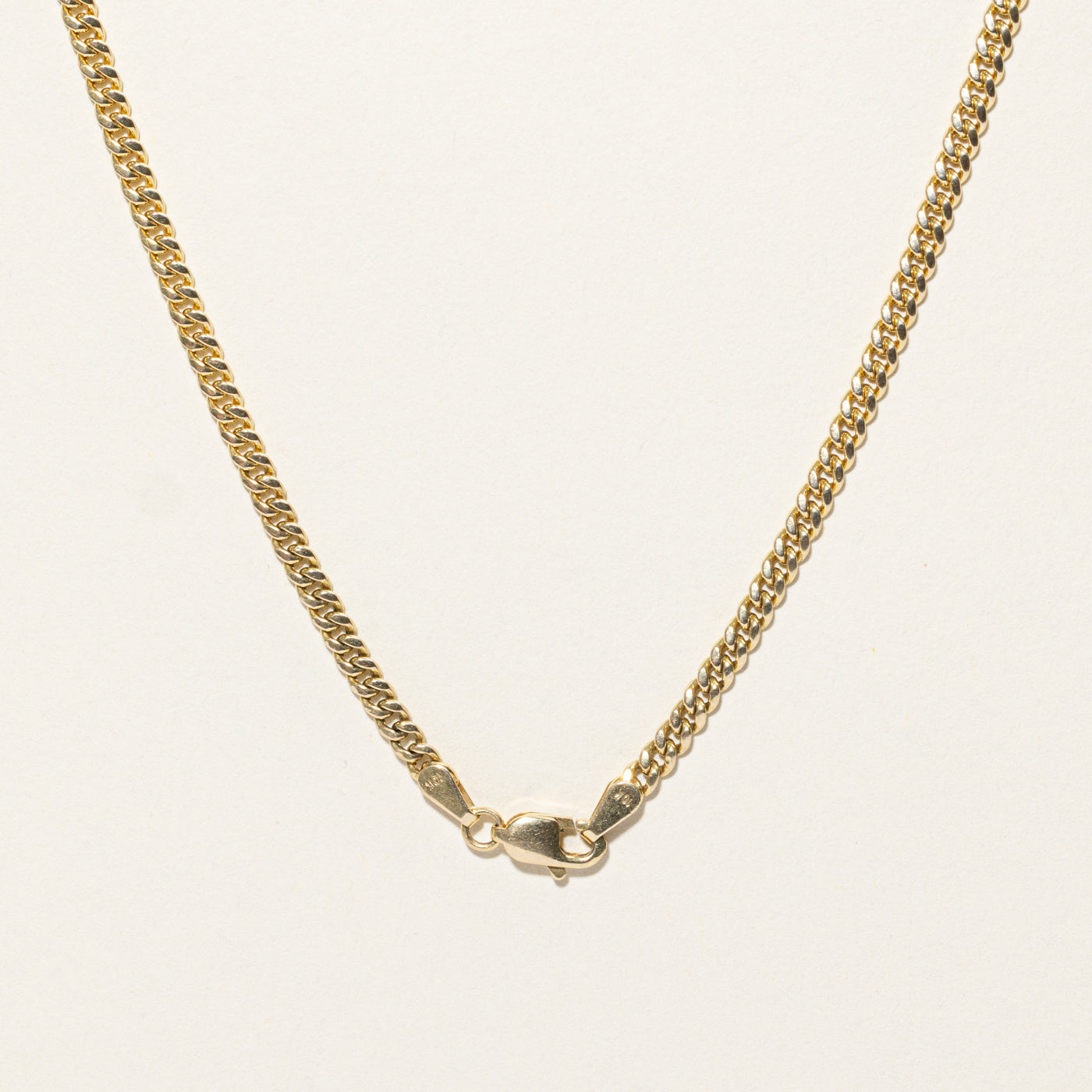 10k Yellow Gold Curb Link Chain | 24.75"