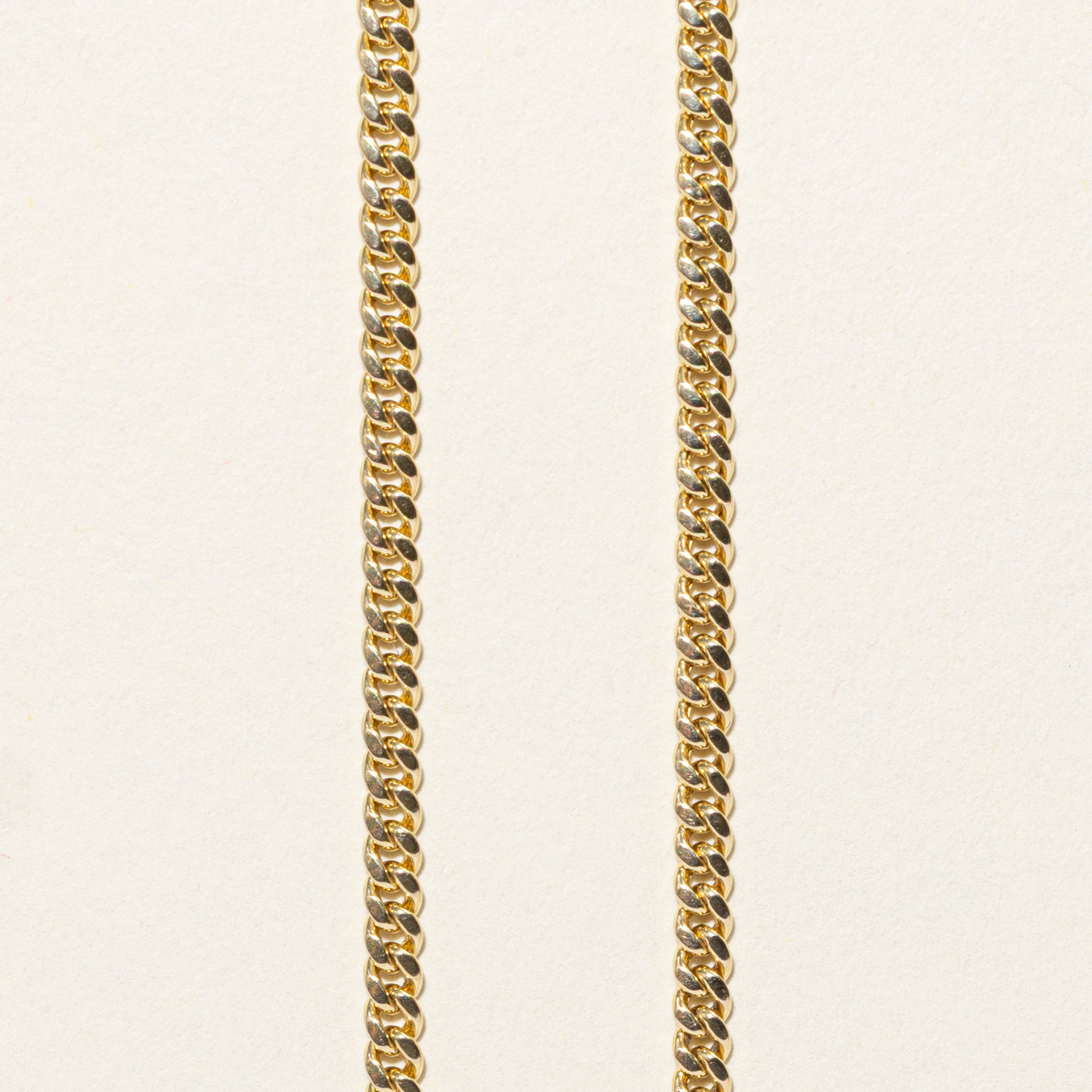 10k Yellow Gold Curb Link Chain | 24.75"