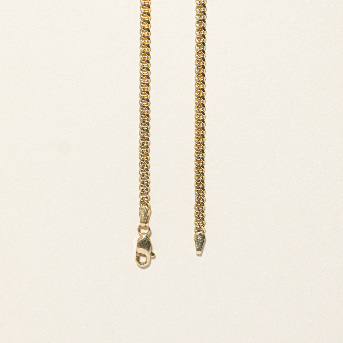 10k Yellow Gold Curb Link Chain | 24.75"