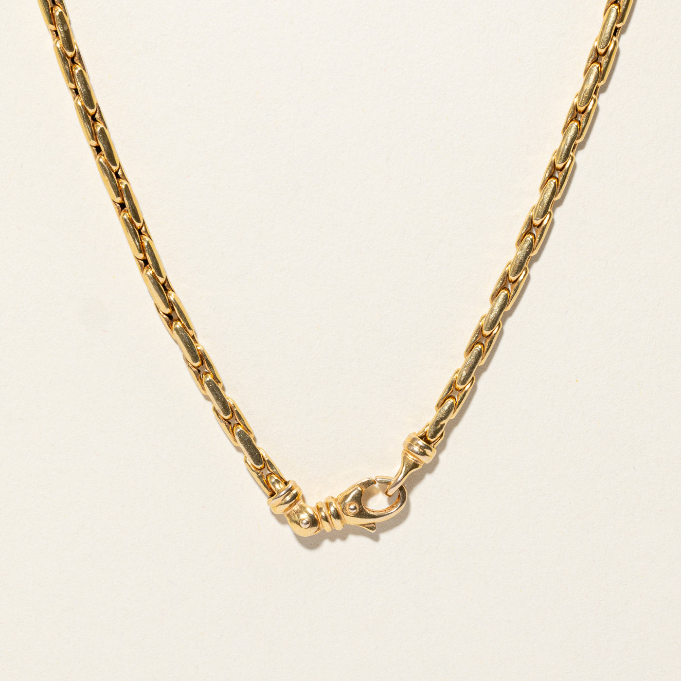 14k Yellow Gold Boston Link Chain | 17.5"
