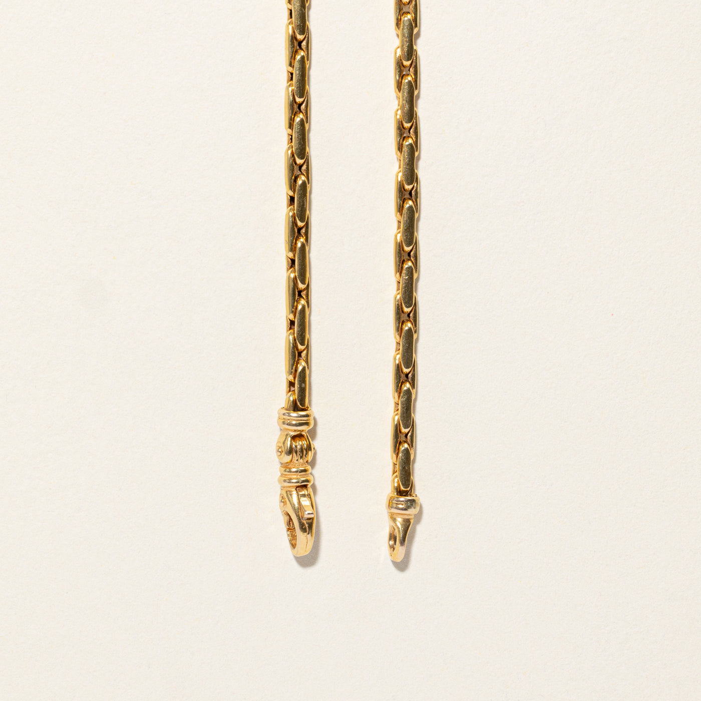 14k Yellow Gold Boston Link Chain | 17.5"