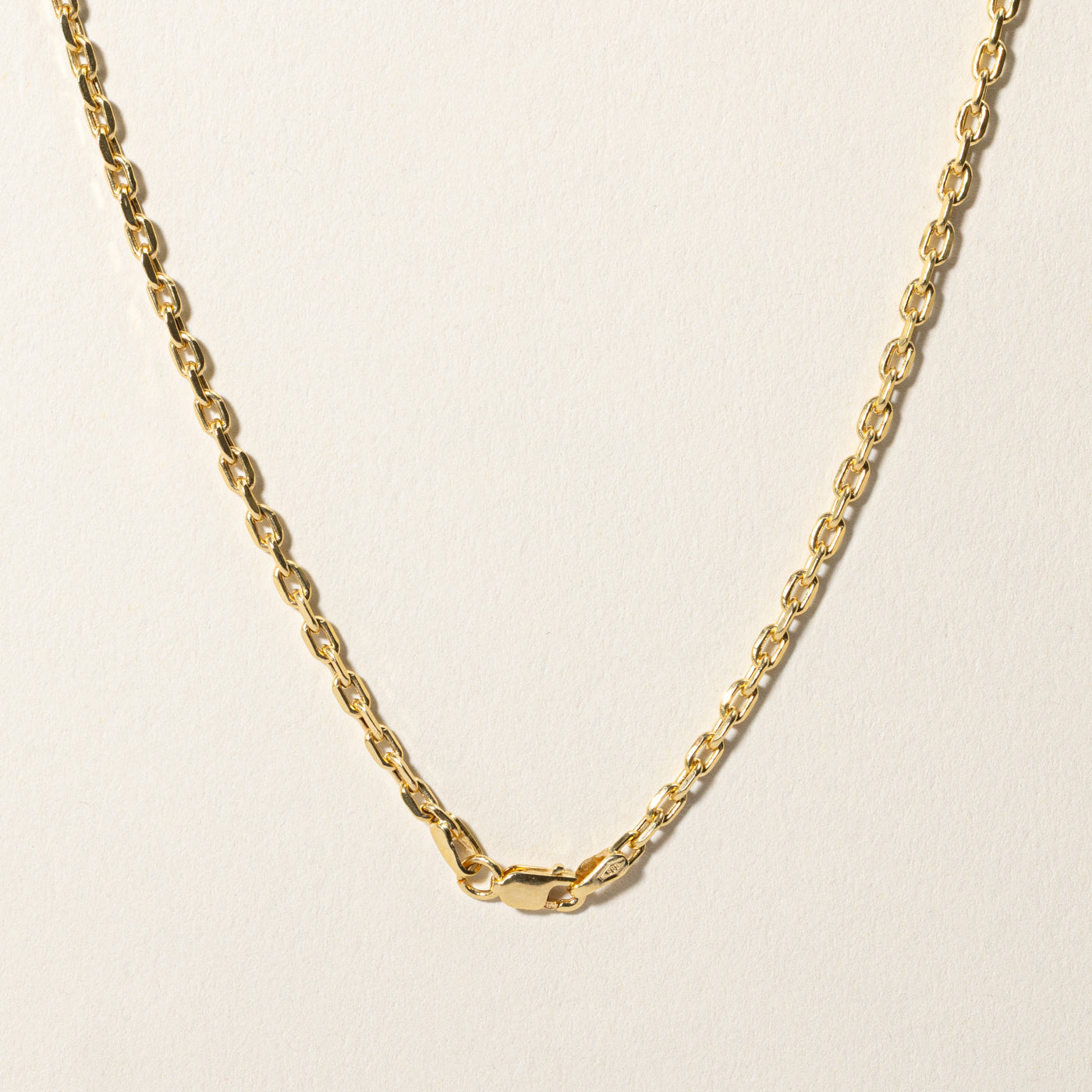 14k Yellow Gold Cable Link Chain | 19.75"