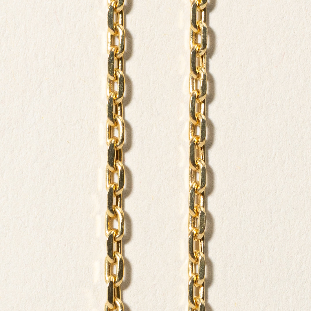 14k Yellow Gold Cable Link Chain | 19.75"