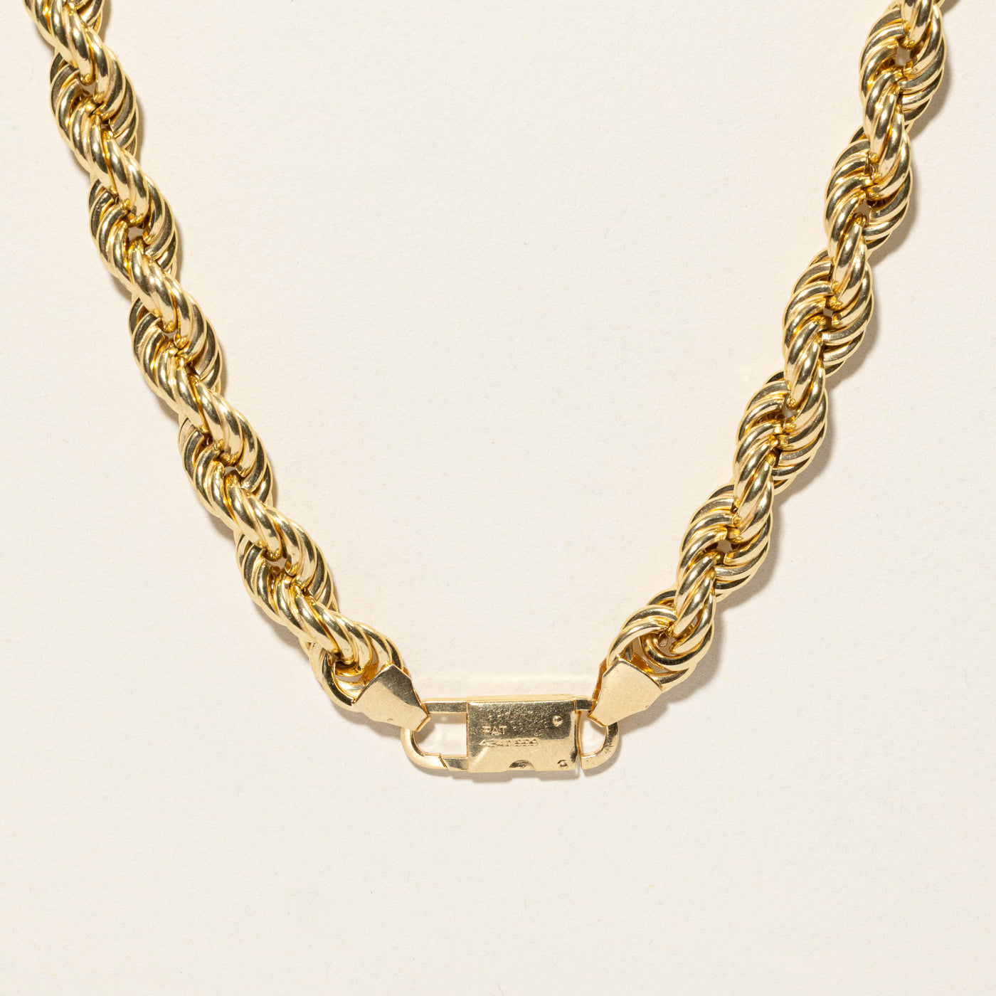 18k Yellow Gold Rope Chain | 29.5"