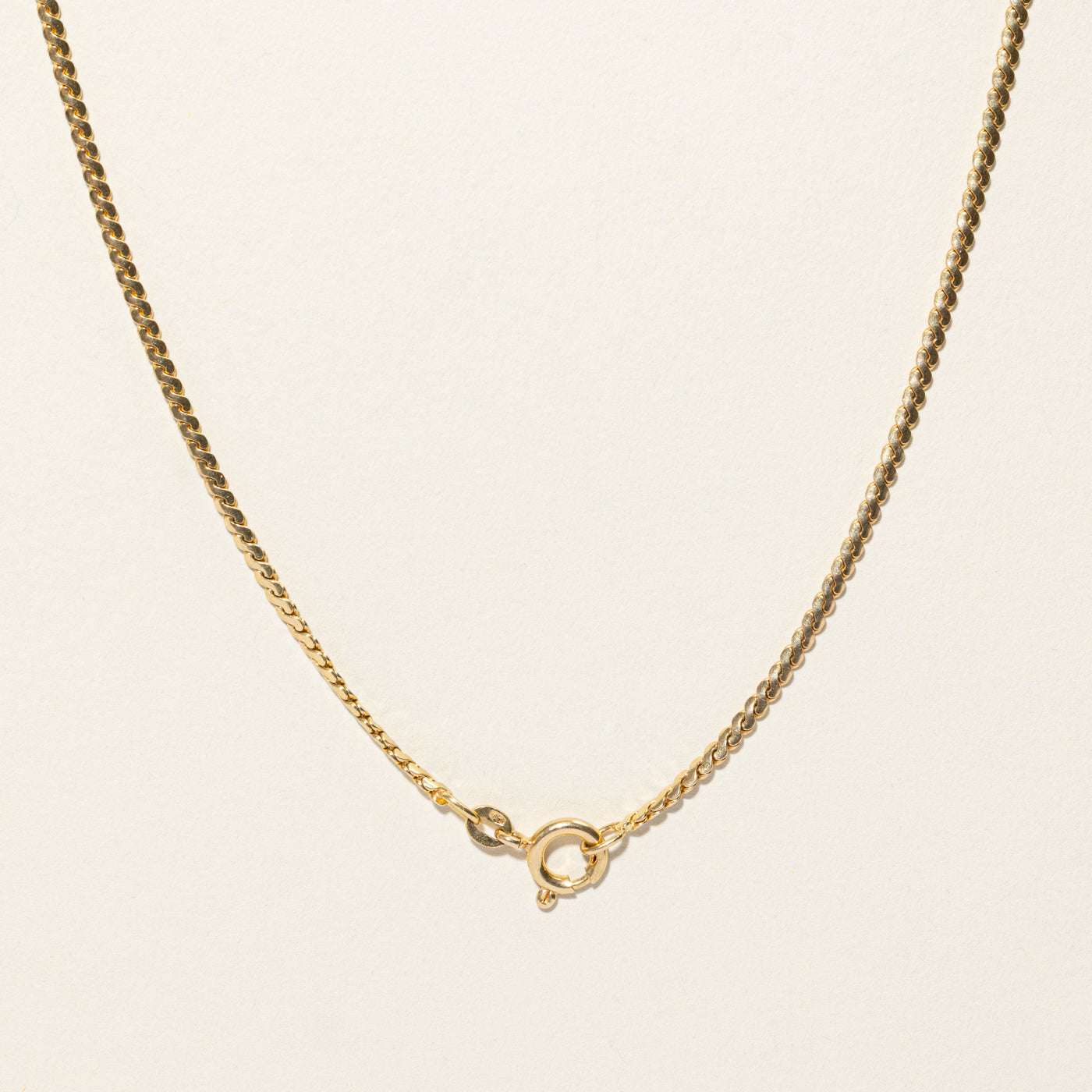 18k Yellow Gold S Link Chain | 24"