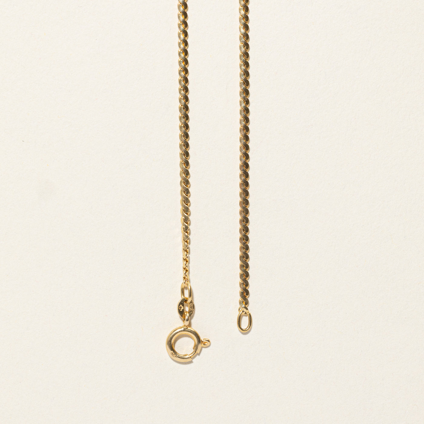 18k Yellow Gold S Link Chain | 24"