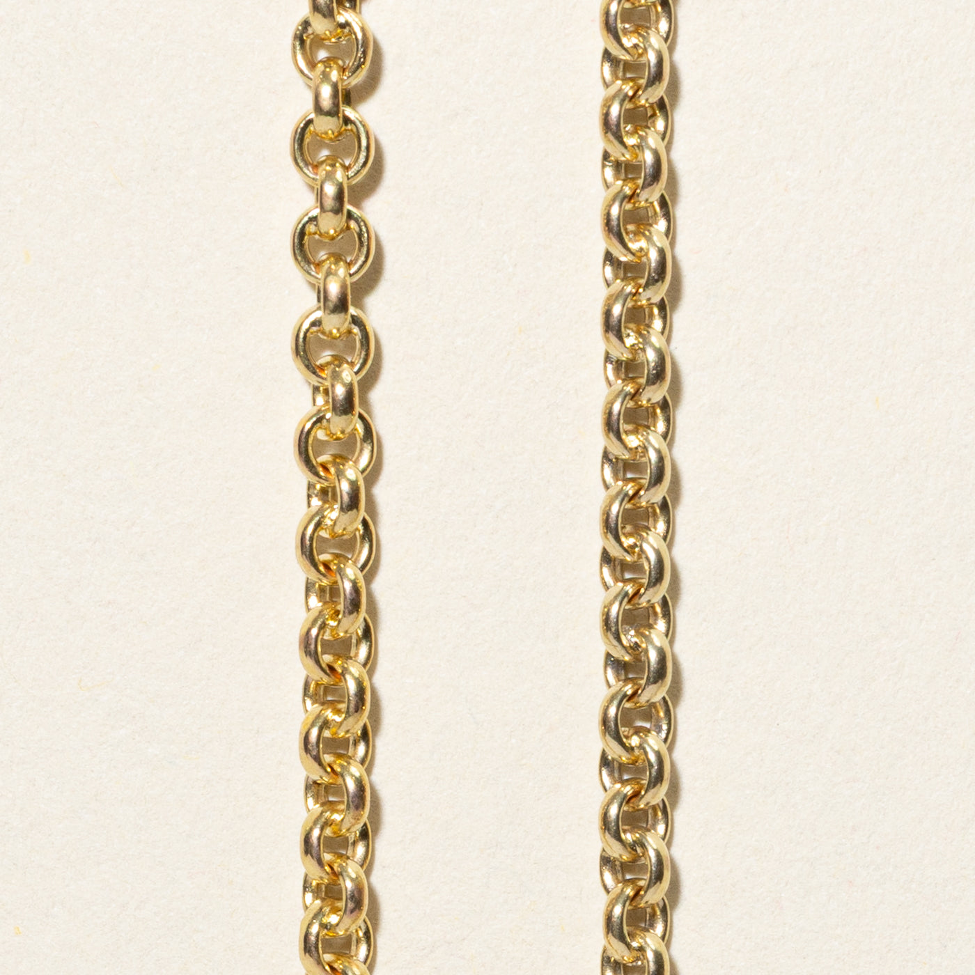 20k Yellow Gold Rolo Chain | 22.25"