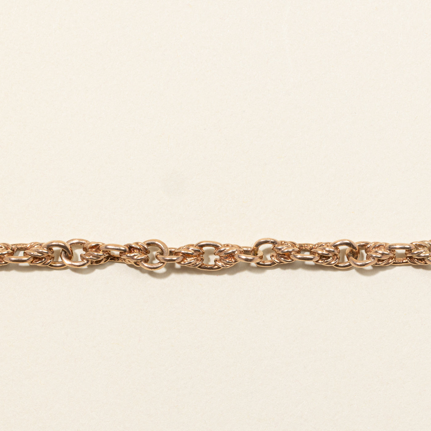 9k Rose Gold Chain Watch Chain | 8.5"