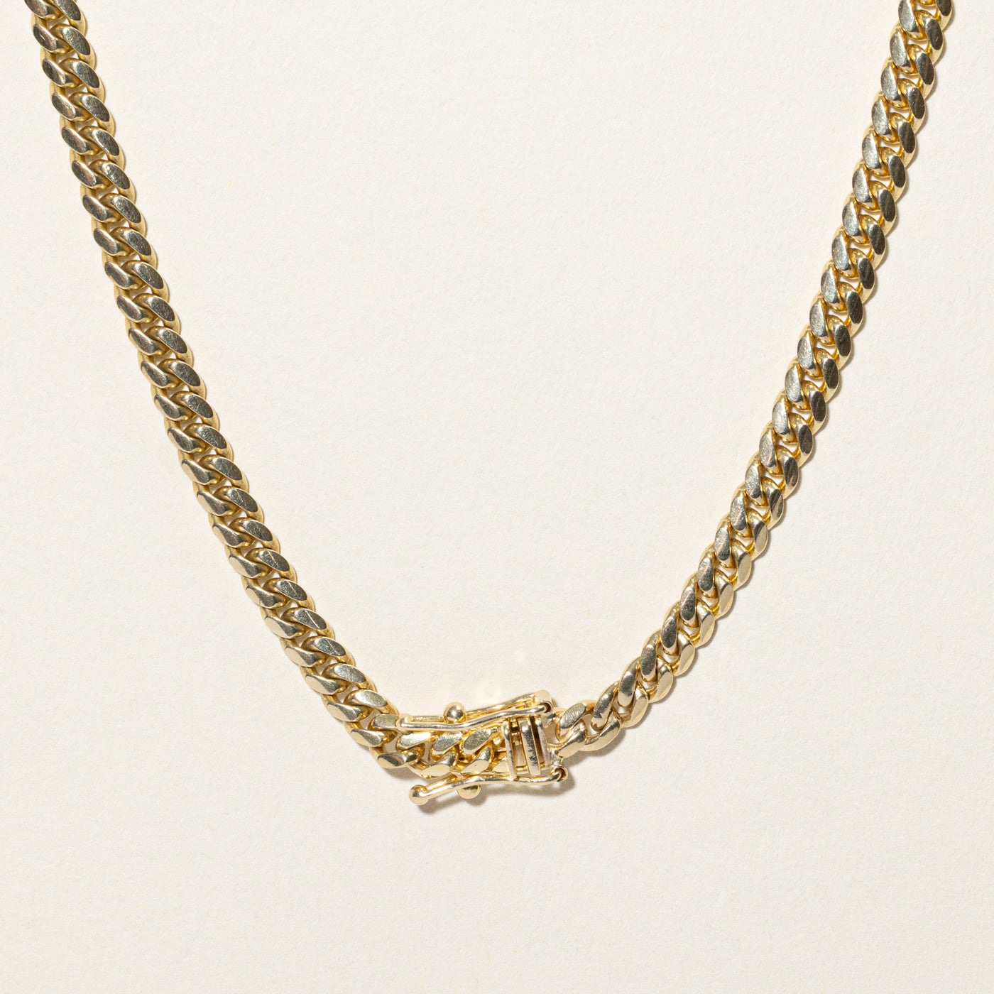 10k Yellow Gold Cuban Link Chain | 25"