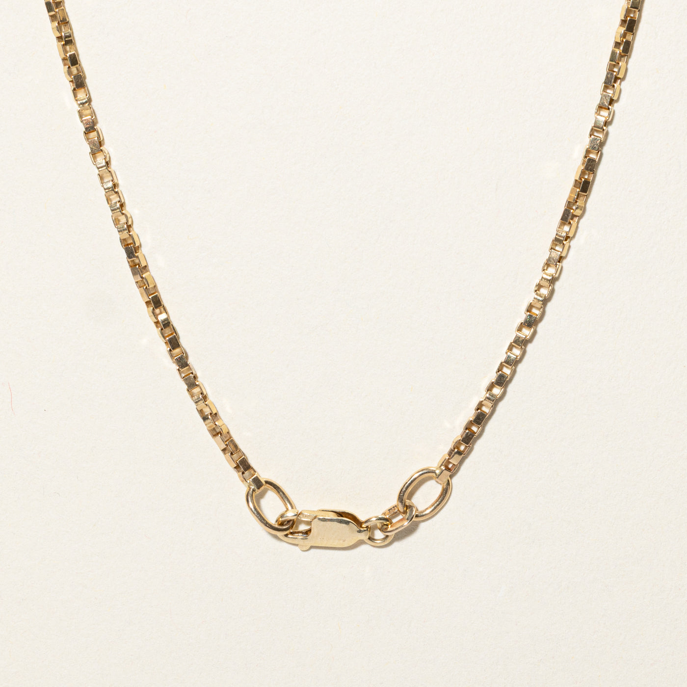 14k Yellow Gold Box Link Chain | 19.25"