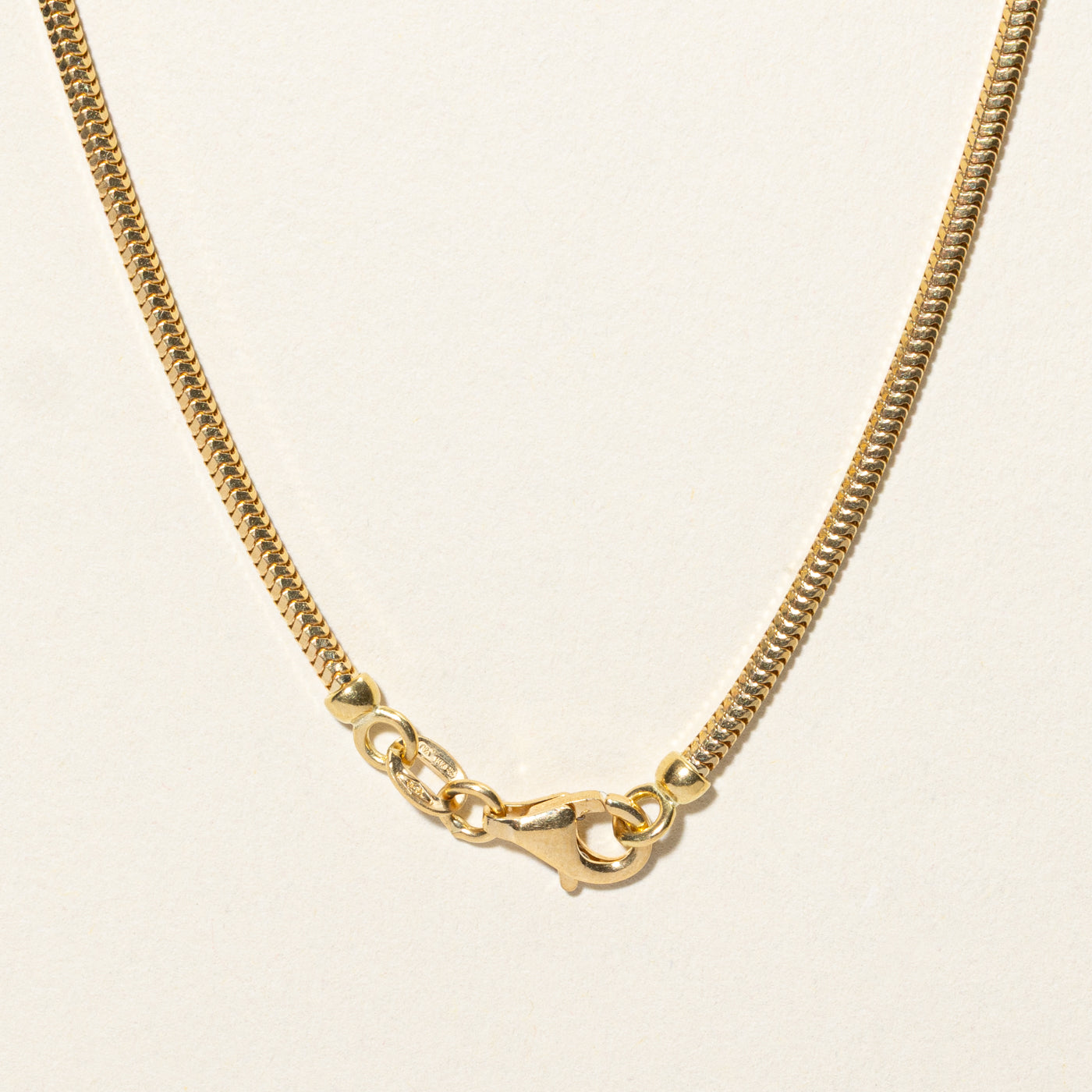 18k Yellow Gold Snake Chain | 18"